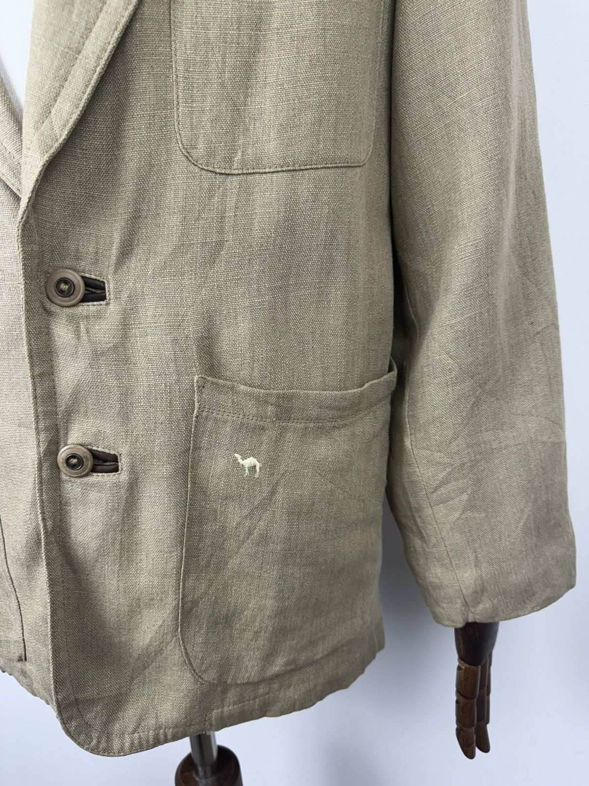 Camel × Vintage Vintage Camel Collection Blazer Casual Jacket size 48 ( XL) Size 48L - 3 Thumbnail