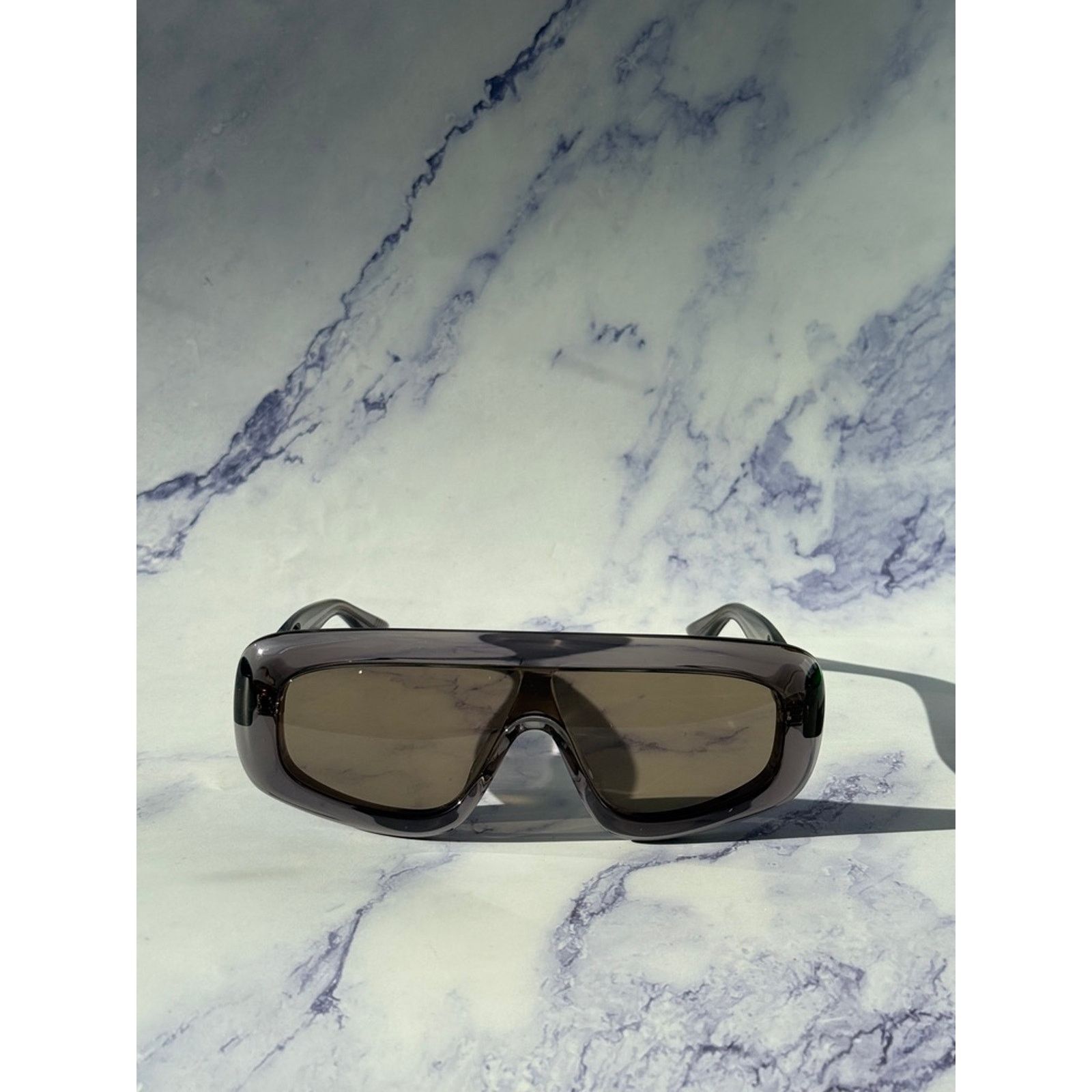 Bottega Veneta NEW Bottega Veneta BV1281S Grey Mask Sunglasses $595 Size ONE SIZE - 8 Thumbnail