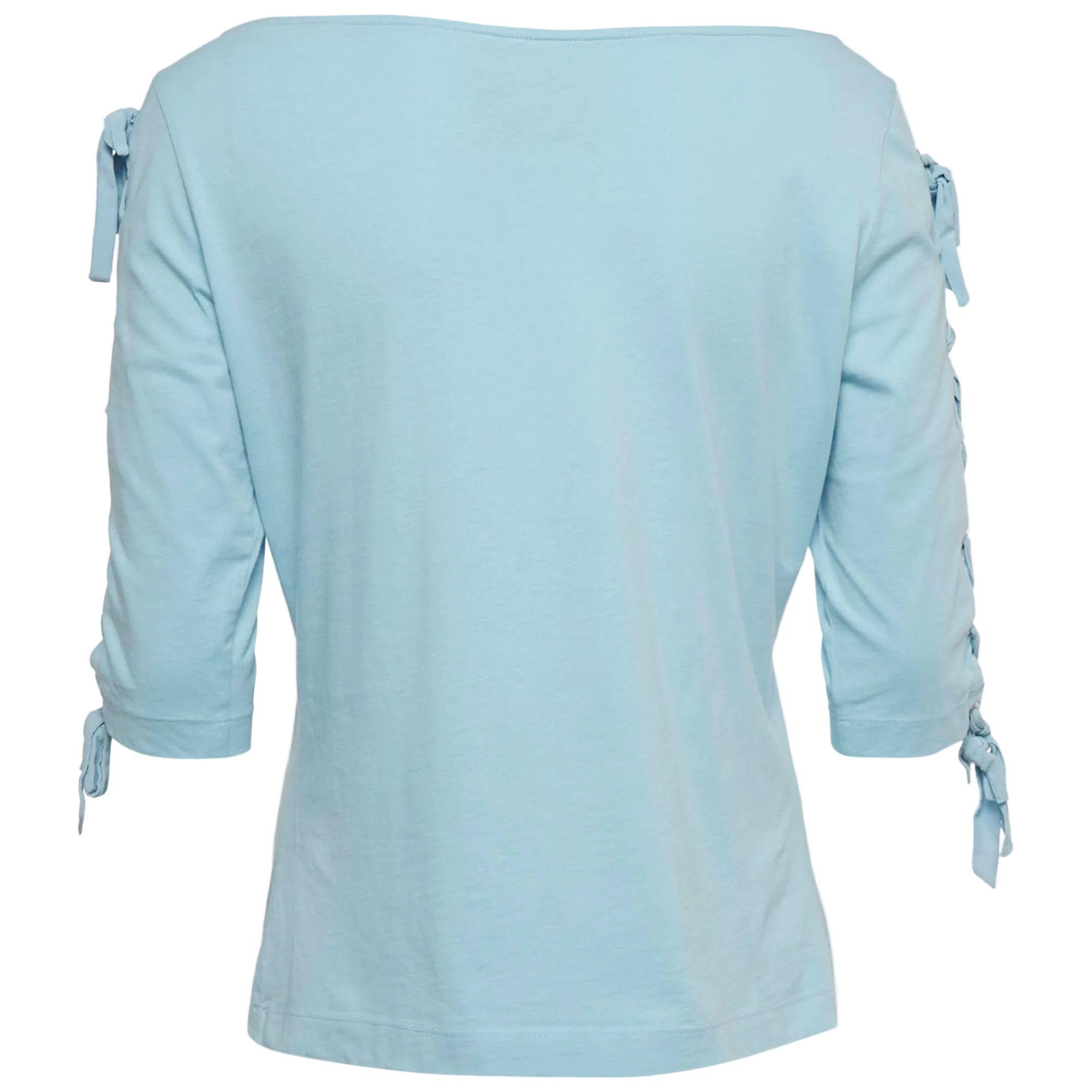 Moschino Moschino Couture 2018 Little Pony Print Lace-Up Detail Top Size M / US 6-8 / IT 42-44 - 3 Thumbnail