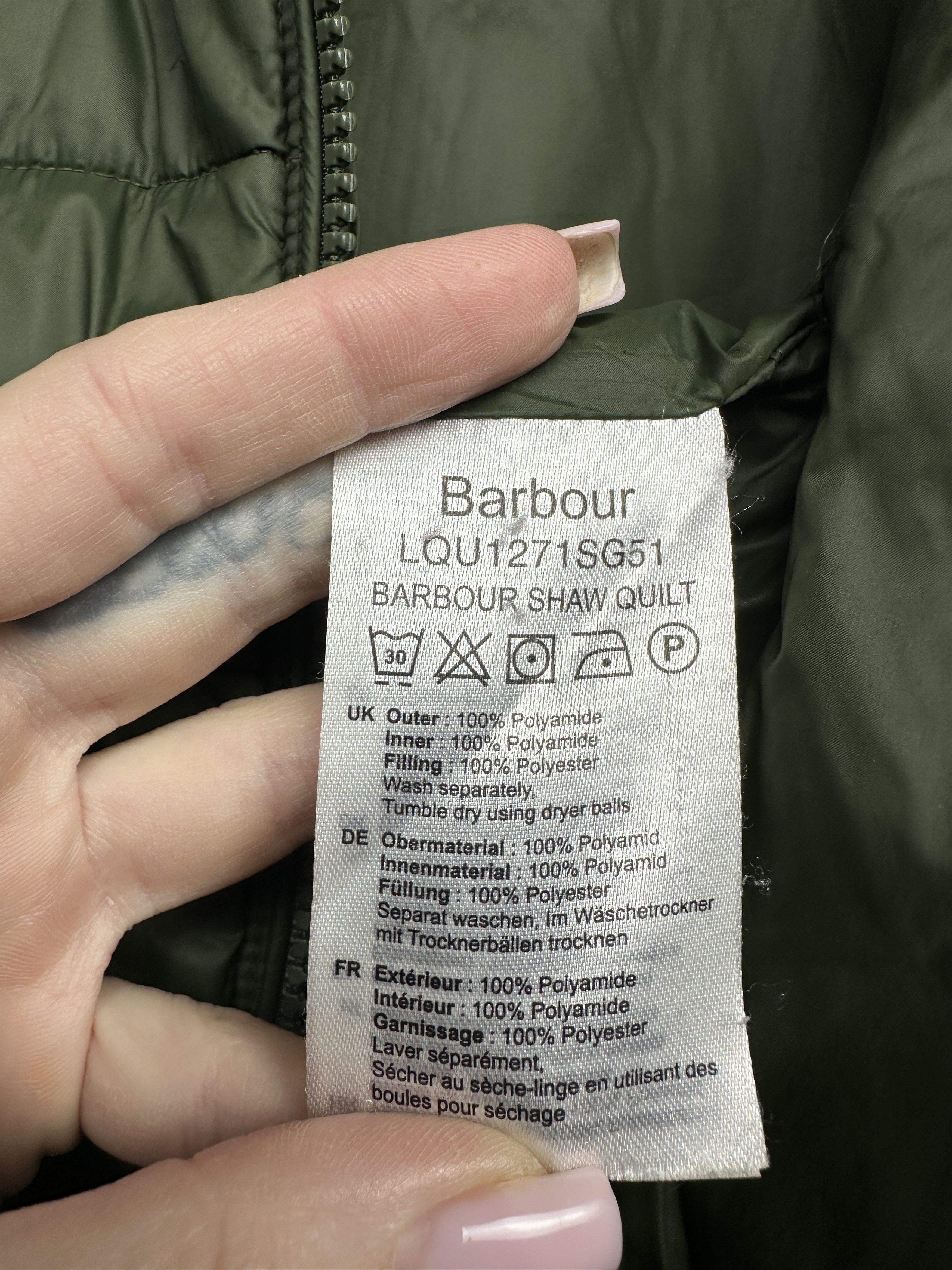 Barbour Barbour Womens Shaw Quilted Puffer Jacket Size L / US 10 / IT 46 - 9 Thumbnail