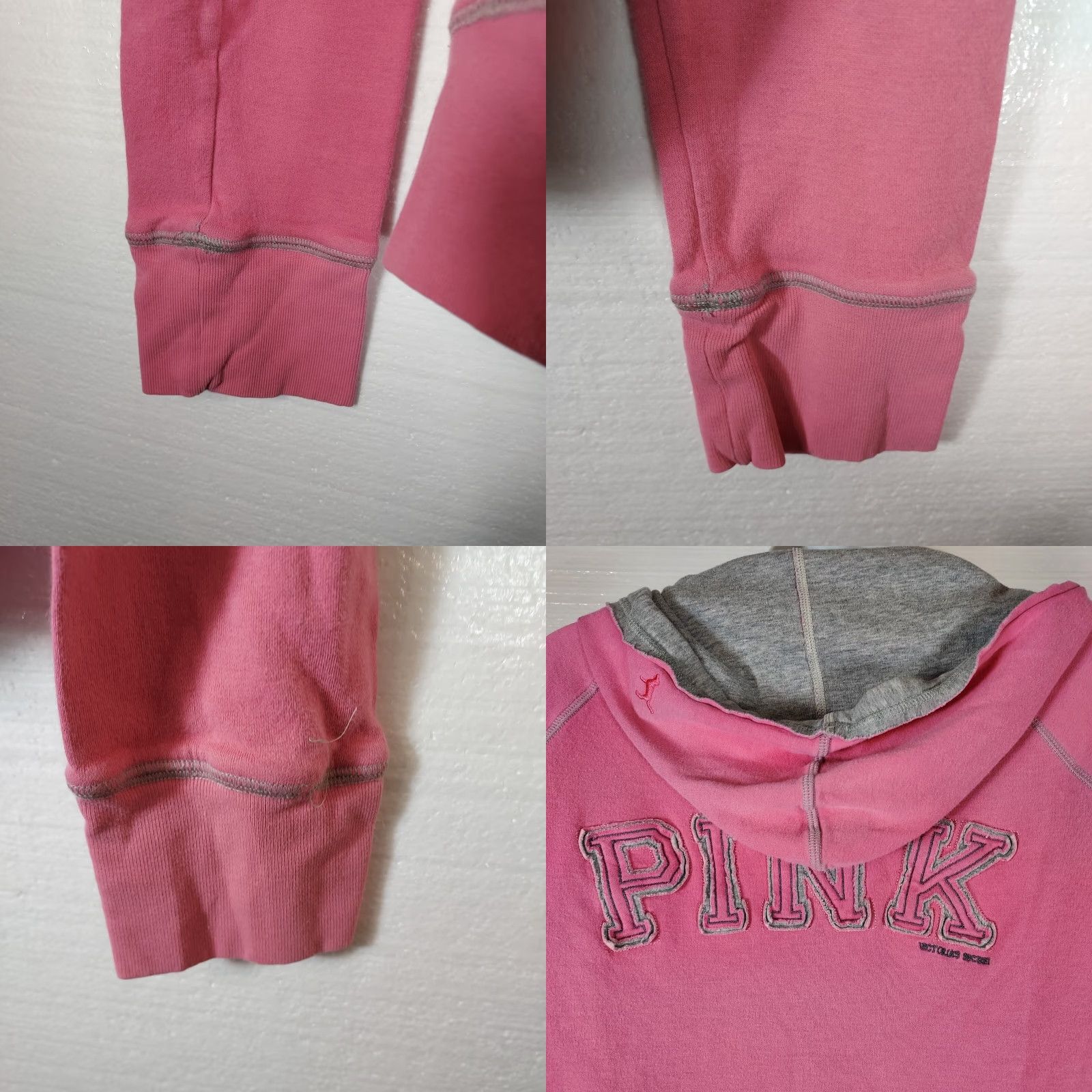 Pinko Victoria's Secret Pink Womens Size Small Bubble Gum Pink full zip Hoodie Size S / US 4 / IT 40 - 8 Thumbnail