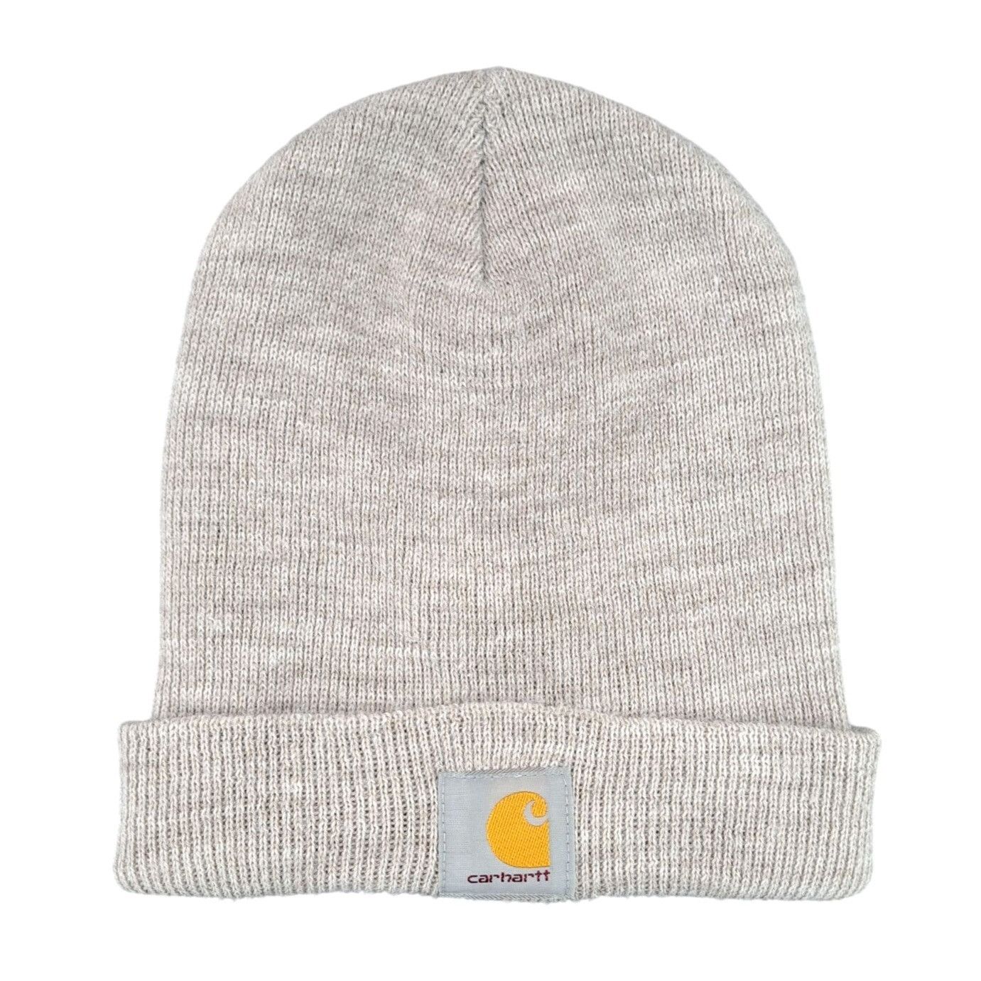Carhartt Carhartt Acrylic Knit Beanie Tan Beige Gray Unisex Hat Cuff Size ONE SIZE - 1 Thumbnail