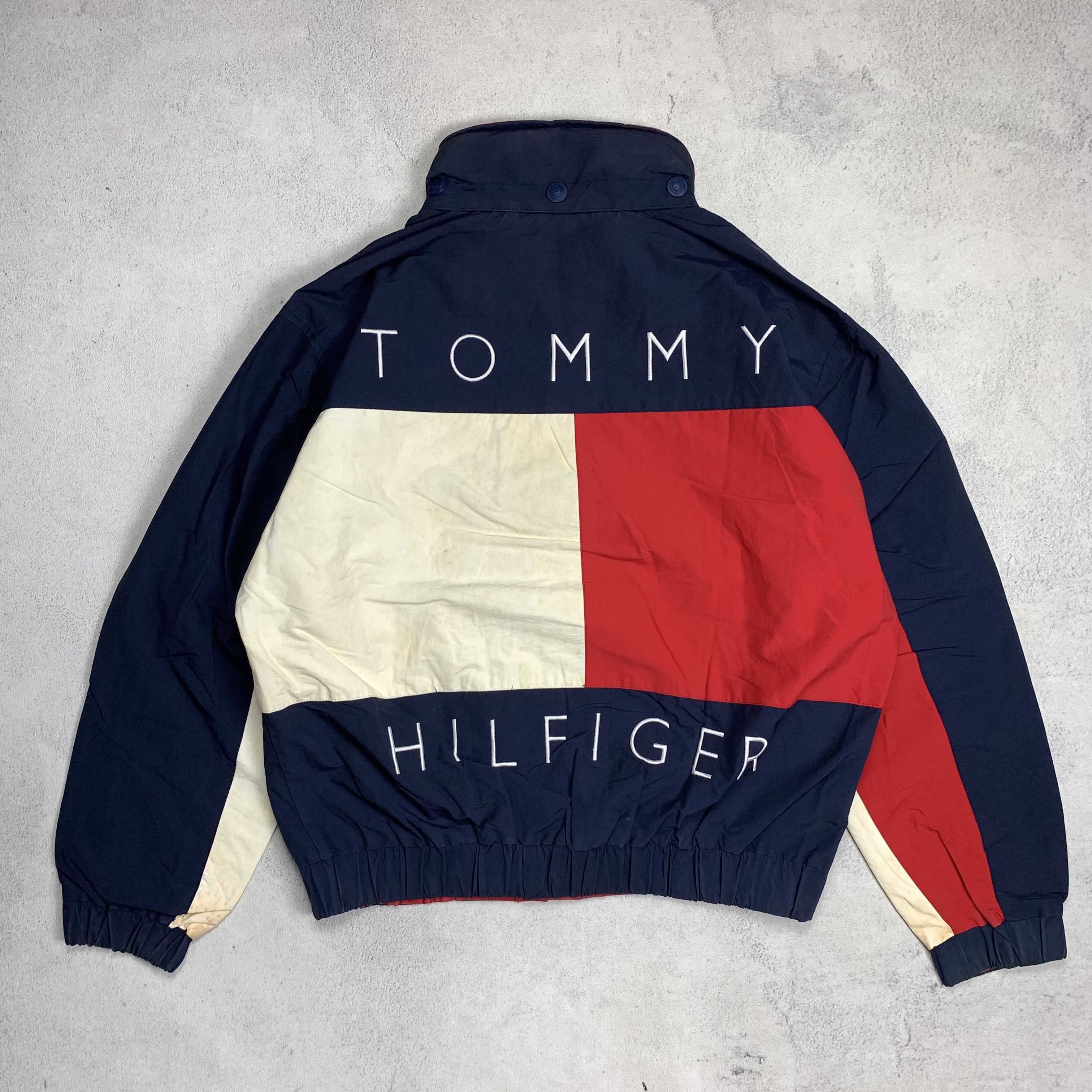 Tommy Hilfiger Vintage Reversible Tommy Hilfiger Big Flag Logo Jacket Size US M / EU 48-50 / 2 - 1 Thumbnail
