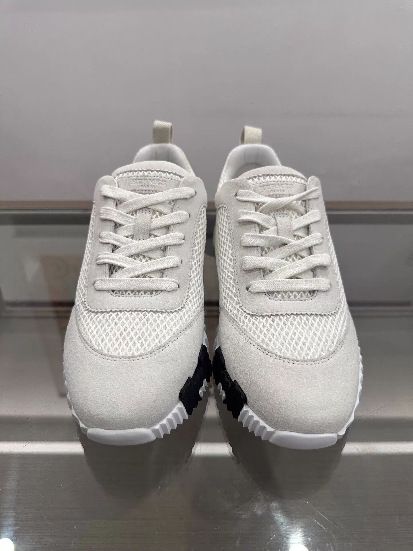 Hermes New Hermes Bouncing White Side H Logo Sneakers 39 Size US 8.5 / IT 38.5 - 3 Thumbnail