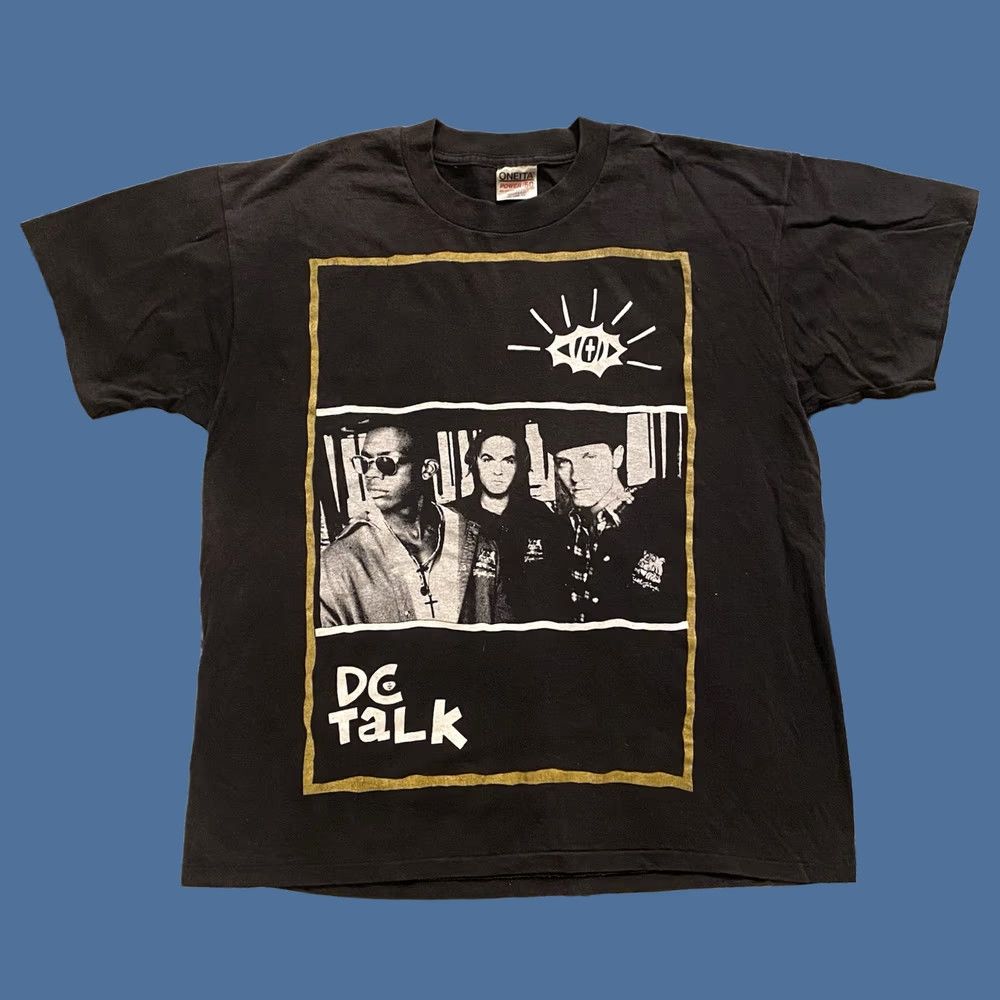Vintage VINTAGE DC Talk T Shirt 90s Single Stitch Christian Rock Rap Size XL Black Crew Neck Short Sleeve Mens Cotton Oneita Size US XL / EU 56 / 4 - 1 Thumbnail