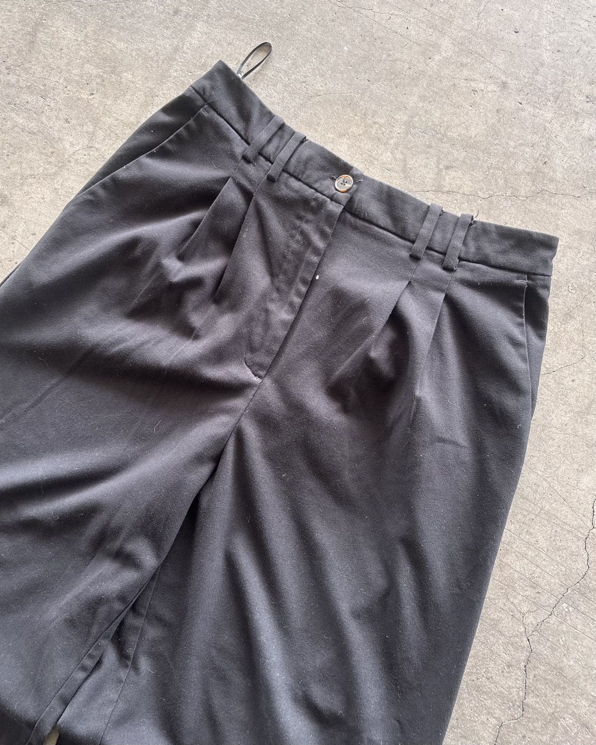Issey Miyake Yohji Yamamoto Style Wide Leg Super Black Pants Size US 32 / EU 48 - 2 Thumbnail