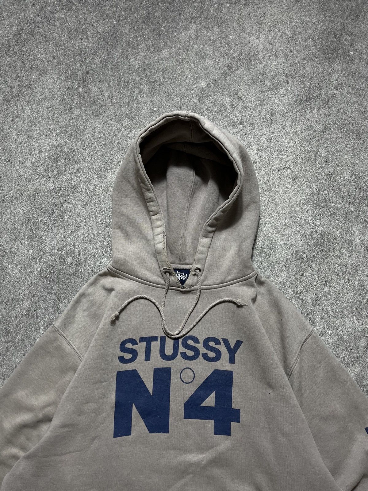 Stussy Vintage 90s Stussy N4 Sunfaded Distressed Hooded Size US XL / EU 56 / 4 - 4 Thumbnail