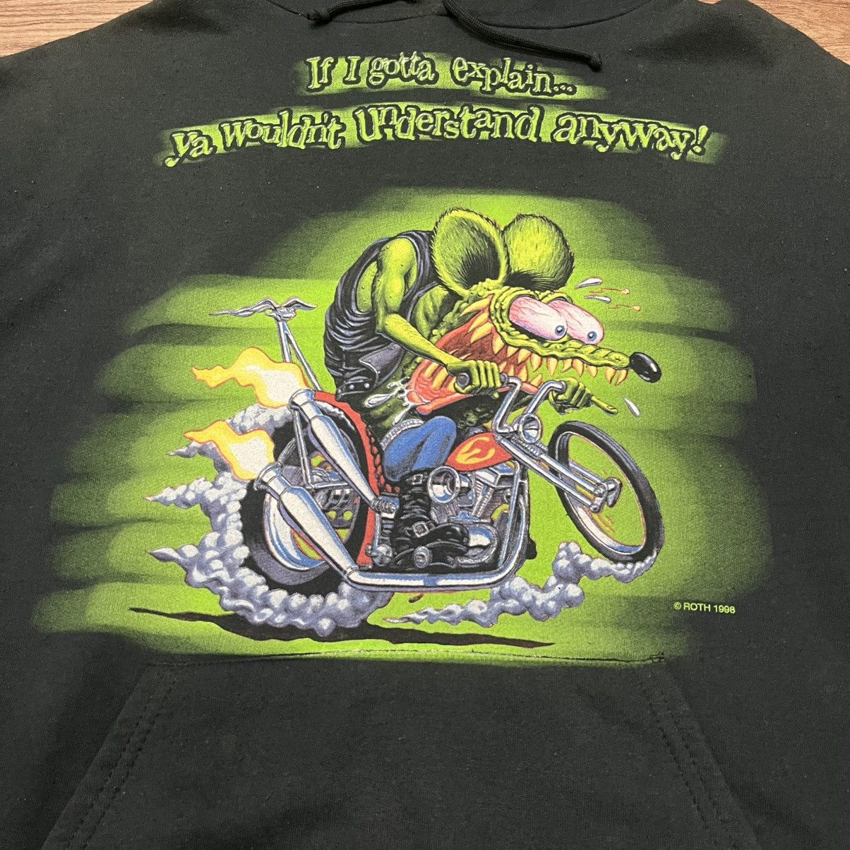 Other Rare Vintage Rat Fink 90s Hoodie Size US M / EU 48-50 / 2 - 3 Thumbnail