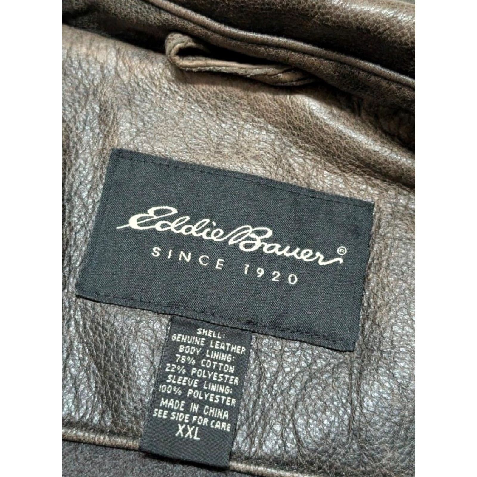 Eddie Bauer VINTAGE Eddie Bauer leather jacket Women's 2XL brown motorcycle jacket Plus Sized Cowhide Leather patina broke-in 90s Size XXL / US 16-18 / IT 52-54 - 4 Thumbnail