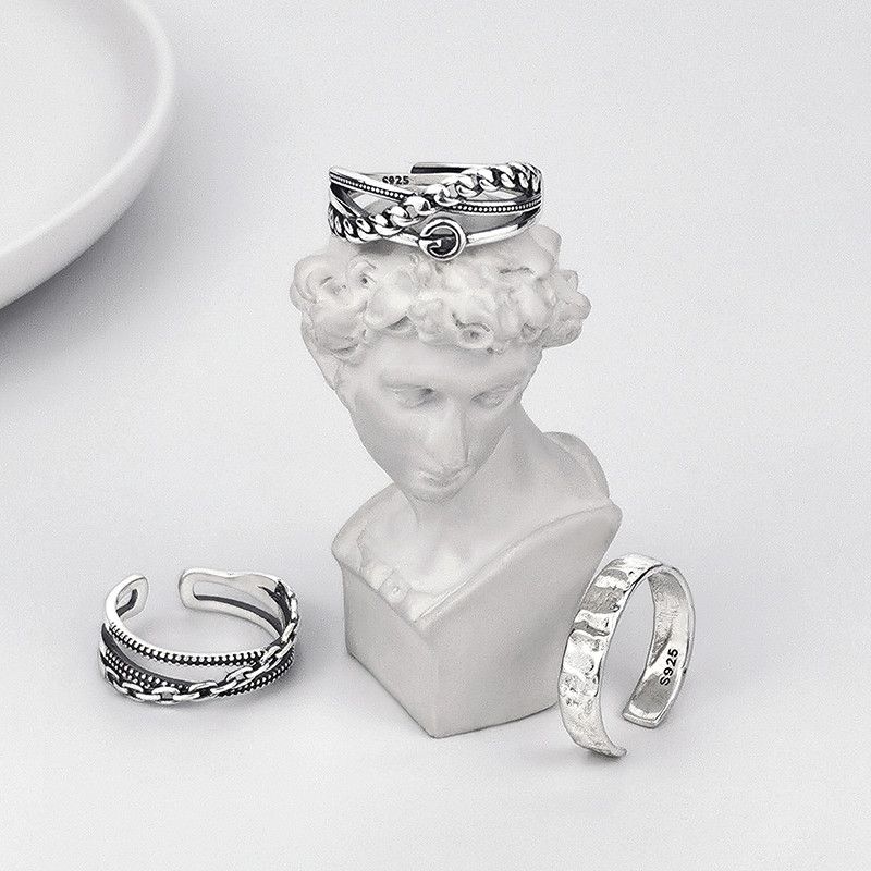 Jewelry New Trend Jewelry Rings Open Size Chrome Ring (Size 7-13) Size ONE SIZE - 2 Thumbnail