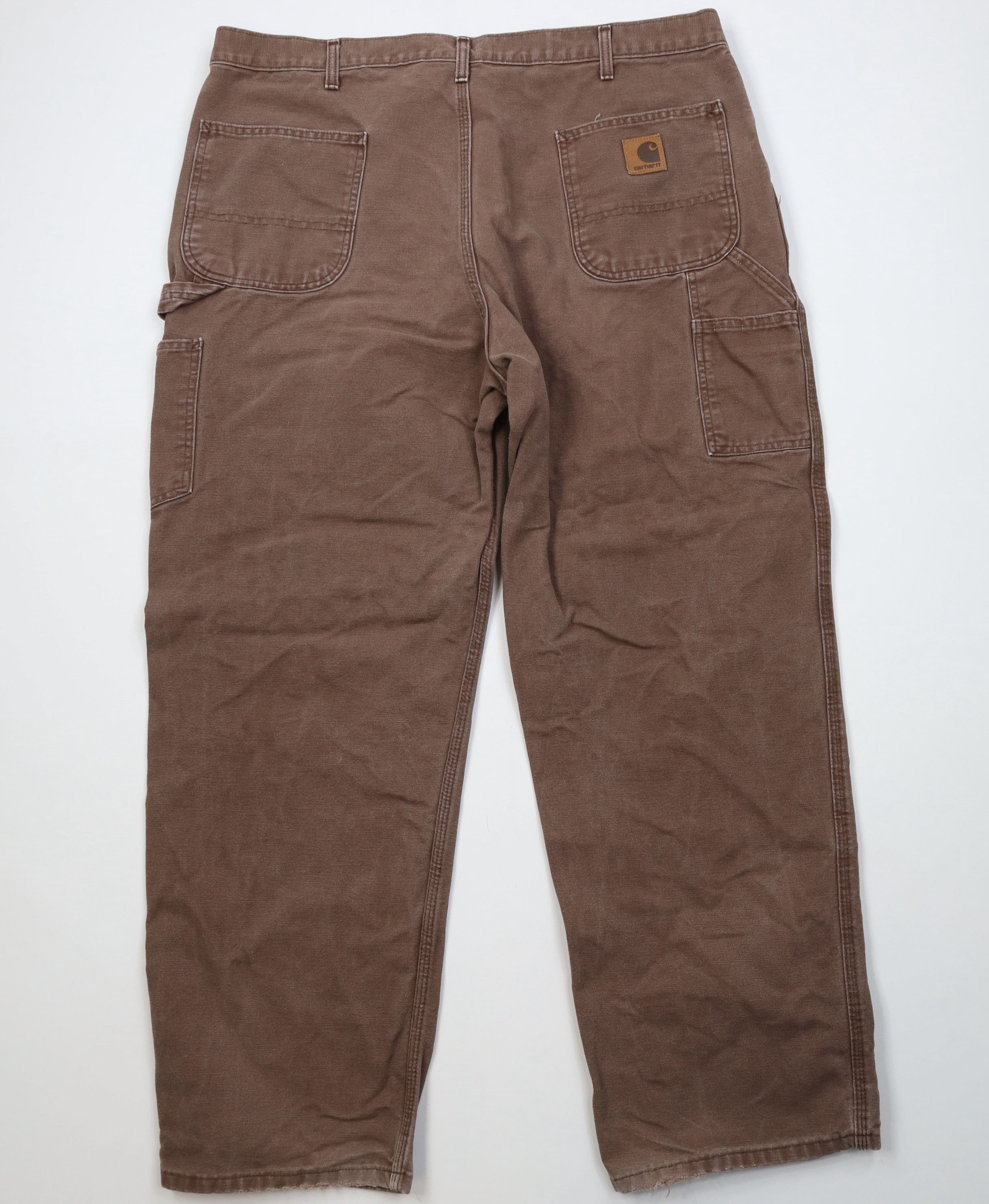 Carhartt Vintage 90s Carhartt Wide Leg Dungaree Pants Brown Cotton Size US 40 / EU 56 - 7 Thumbnail