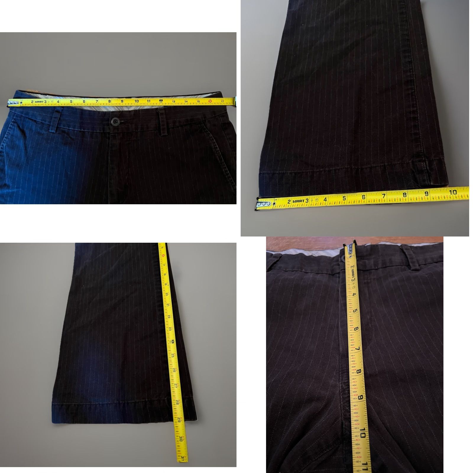 Banana Republic VINTAGE Banana Republic Heritage Trousers Pants Mens 33x30 Brown Pinstripe Boho 2005 Mens Regular Brown Pinstripe Trousers Size US 33 - 8 Thumbnail