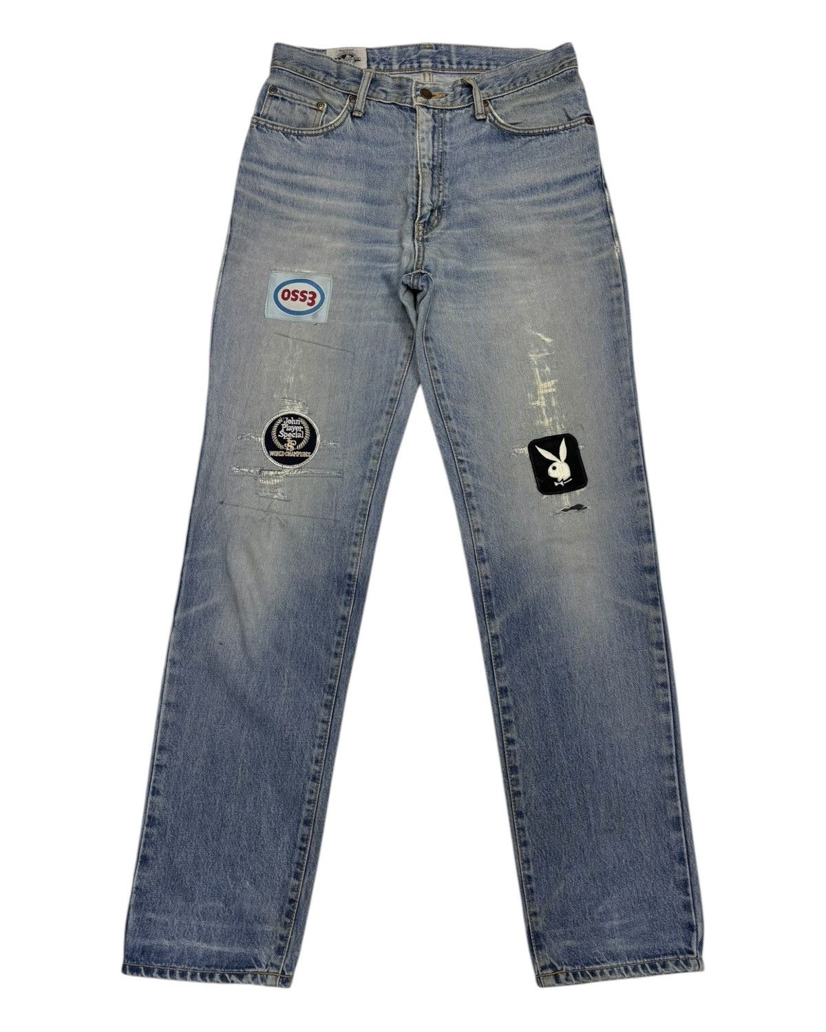 Kapital 🔥VINTAGE EDWIN CUSTOM PATCHES DISTRESSED DENIM JEANS Size US 30 / EU 46 - 8 Thumbnail