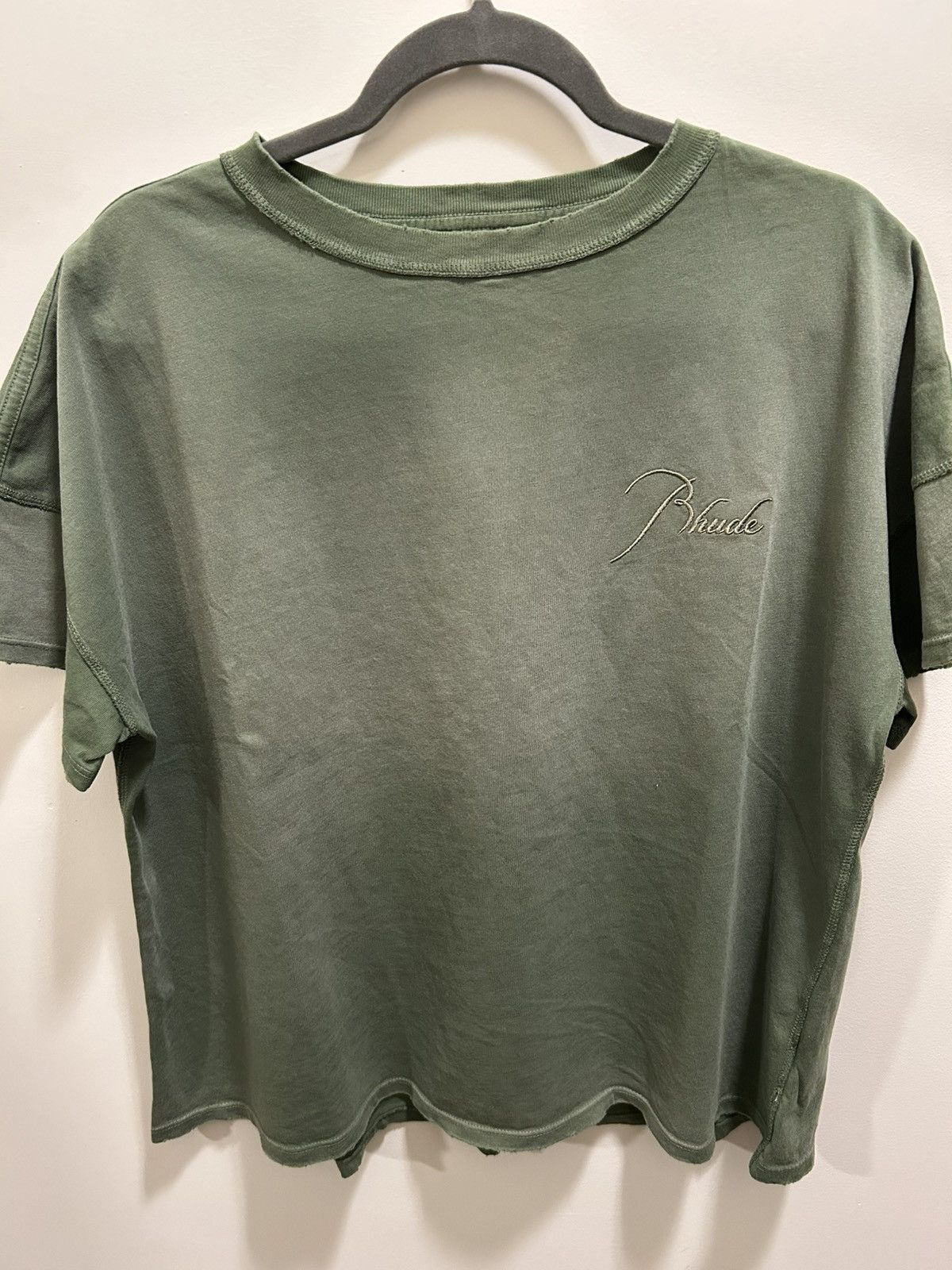 Rhude sundry olive reverse tee