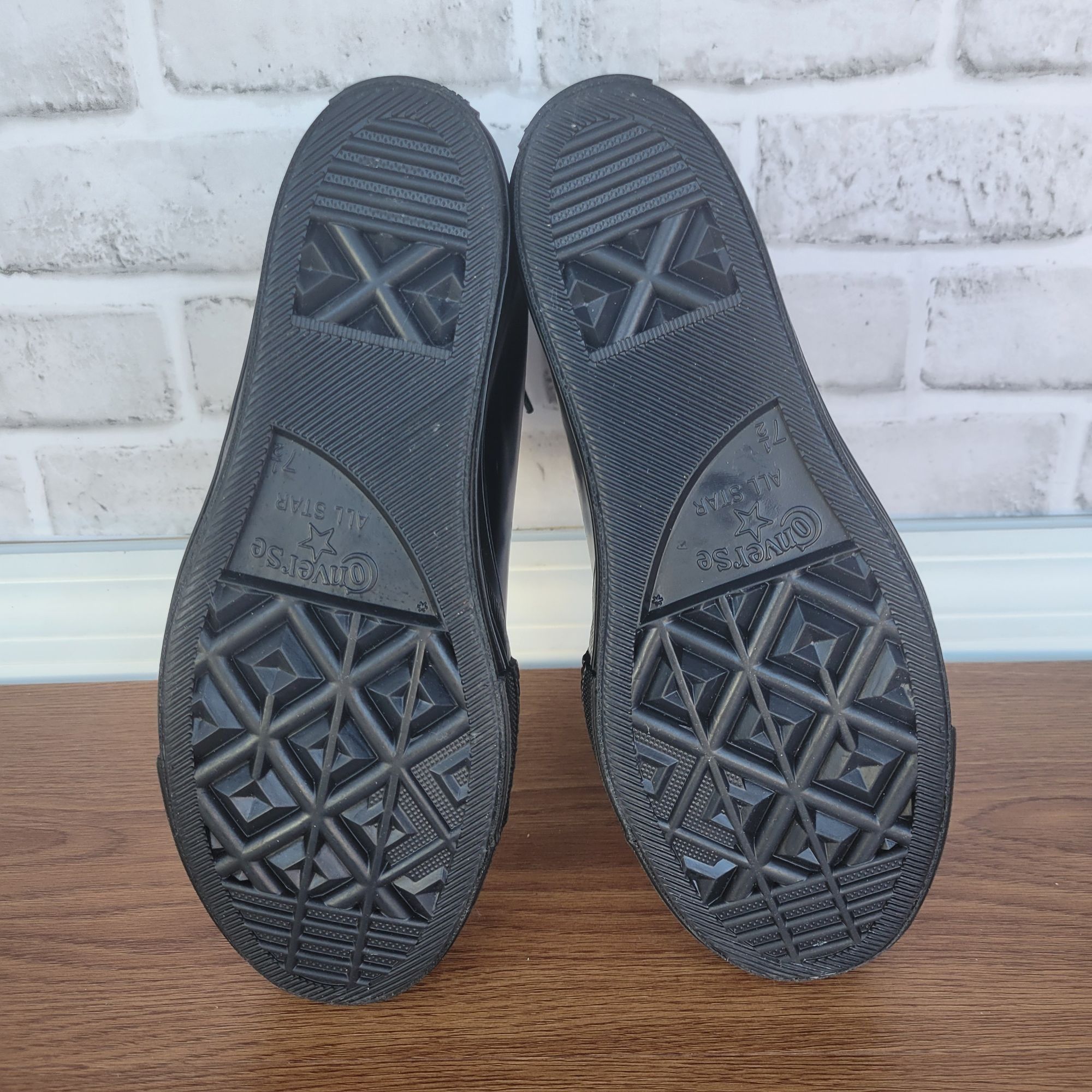 Converse ⭐Converse Chuck Taylor All Star Wedge Platform 8.5 Patent Le Size US 8.5 / IT 38.5 - 6 Thumbnail