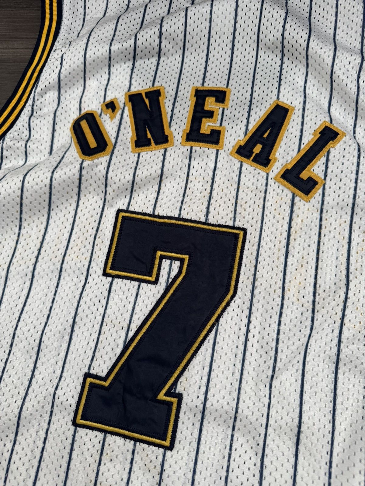 Reebok Vintage Indiana Pacers Jermaine O'Neal 7 NBA Stitched Jersey Size US XXL / EU 58 / 5 - 7 Thumbnail