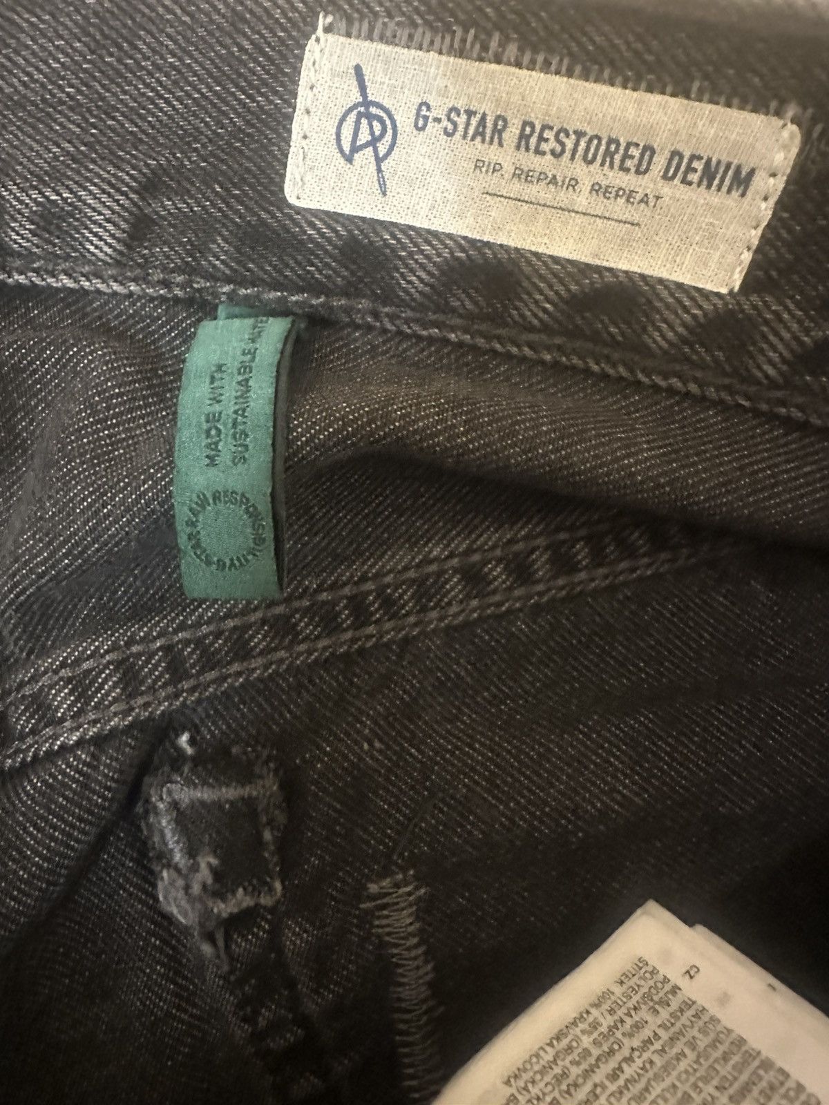 G-Star × Vintage G-Star Raw Restored Suture Embroidered Denim 30 x 32 Size US 30 / EU 46 - 5 Thumbnail
