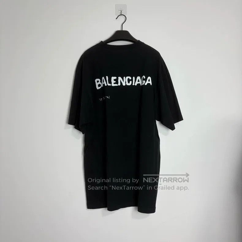 Balenciaga Balenciaga Faded Graffiti Spray Short Sleeve Size US S / EU 44-46 / 1 - 2 Thumbnail