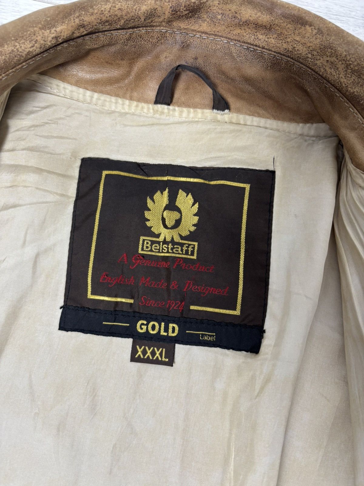 Belstaff × Vintage Rare vintage Belstaff gold Aviator leather jacket Size US L / EU 52-54 / 3 - 21 Thumbnail
