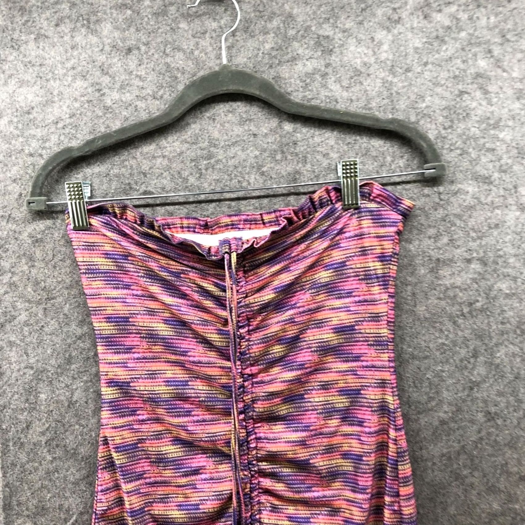 superdown Superdown Nellie Halter Mini Dress S Pink Space Dye Bodycon Ruched Lined Stretch Womens Size S / US 4 / IT 40 - 3 Thumbnail