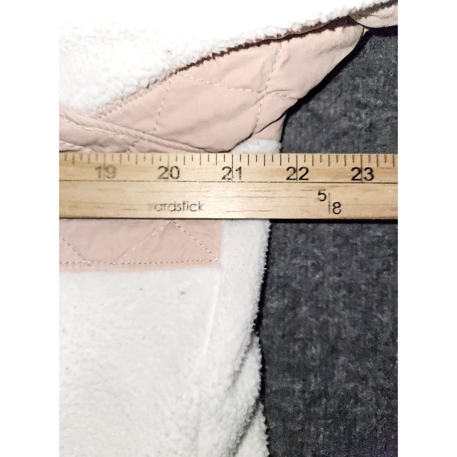 Abercrombie & Fitch Abercrombie & Fitch Fleece Quilted Pullover Jacket Women's Large White 1/4 Snap Size L / US 10 / IT 46 - 3 Thumbnail