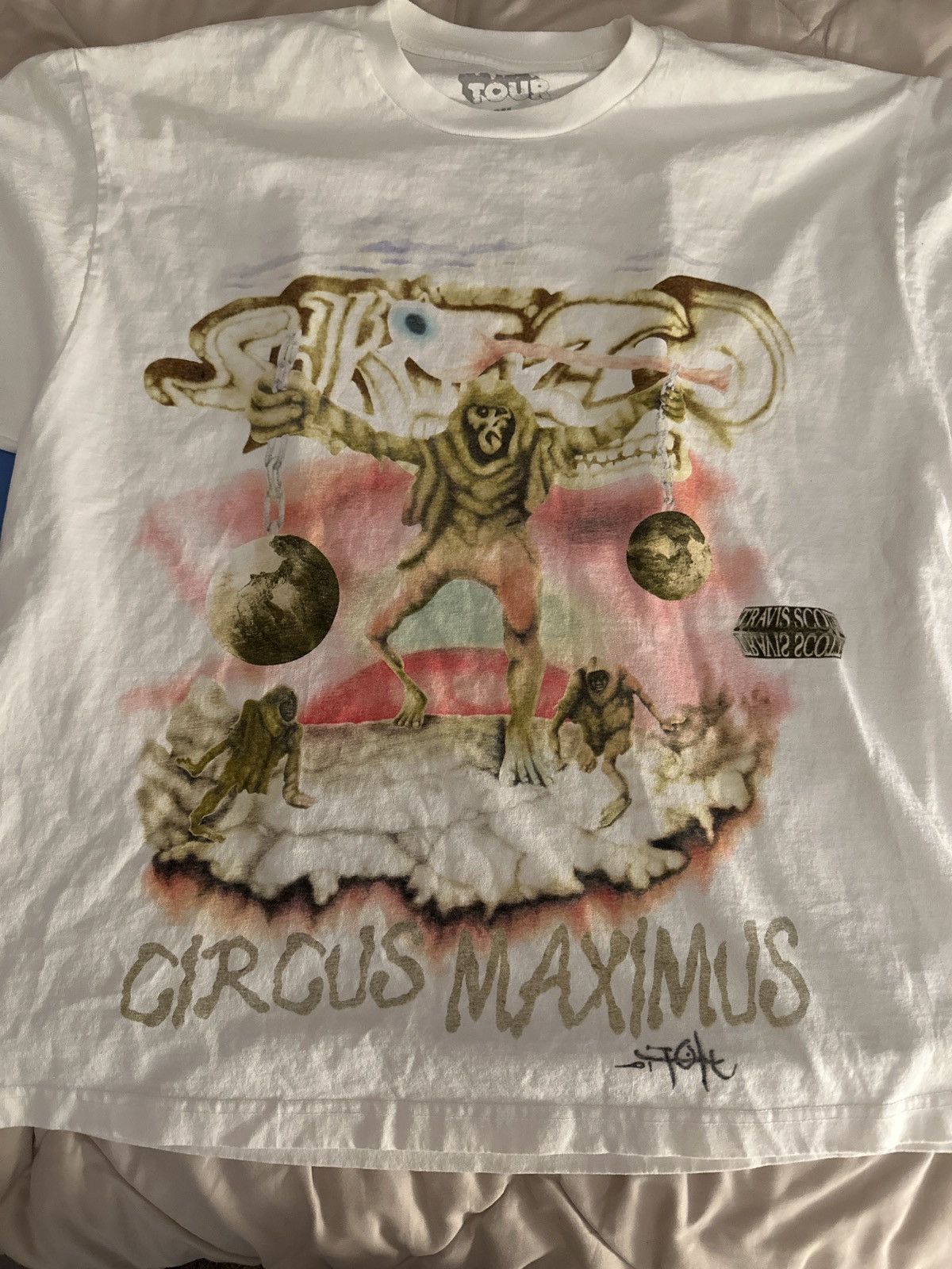 Travis Scott Utopia Tour Merch: Skitzo Tee Size US XL / EU 56 / 4 - 1 Thumbnail