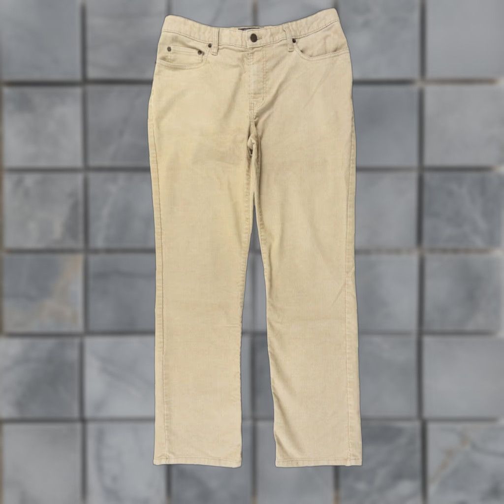 Kenneth Cole Kenneth Cole Reaction Men's Corduroy Pants 34x32 Beige Straight Leg Adult Casual Trousers Mens Size US 34 / EU 50 - 1 Thumbnail