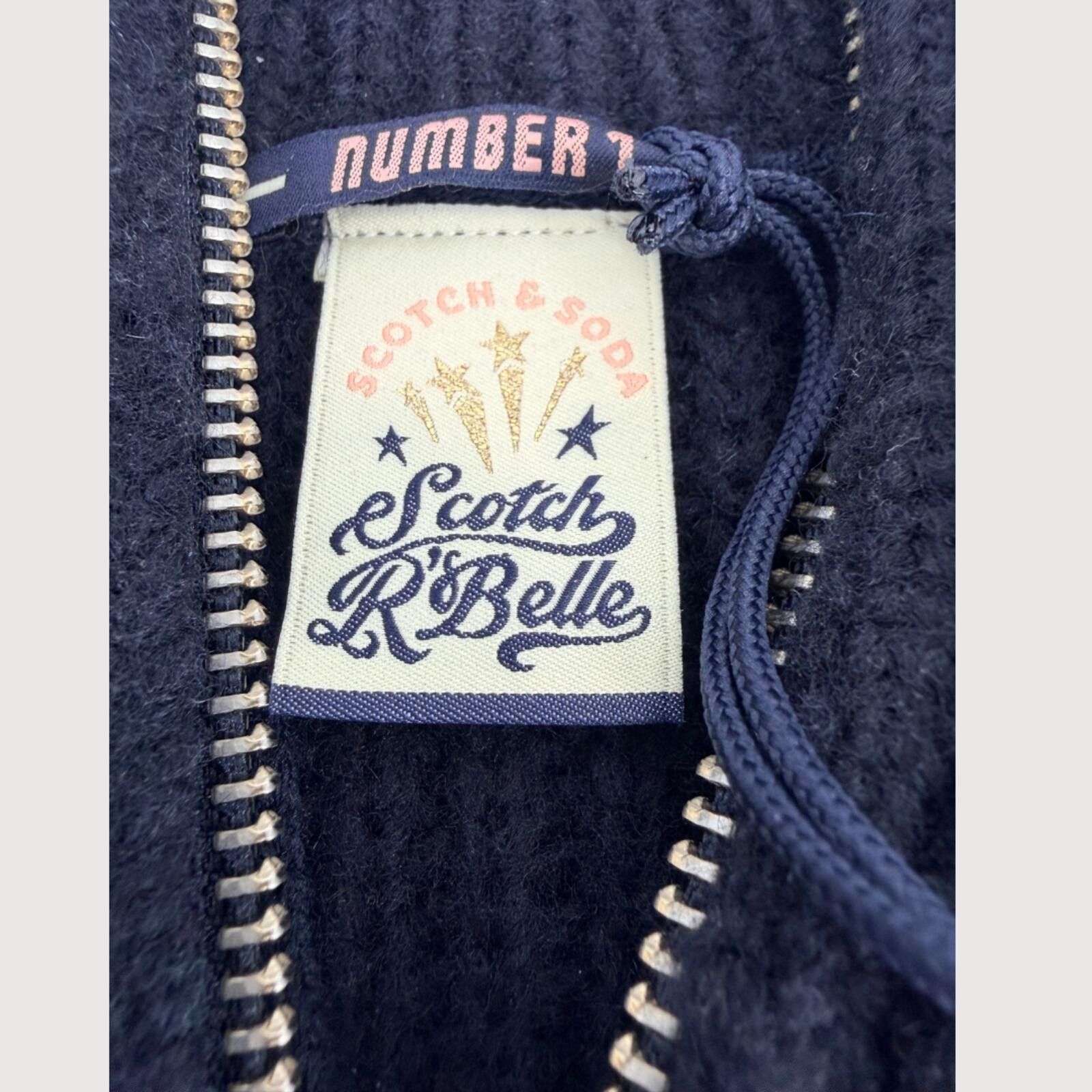 Scotch & Soda NWT Scotch R’Belle Girls Chunky Knit Sweater 7/8 Size ONE SIZE - 4 Thumbnail