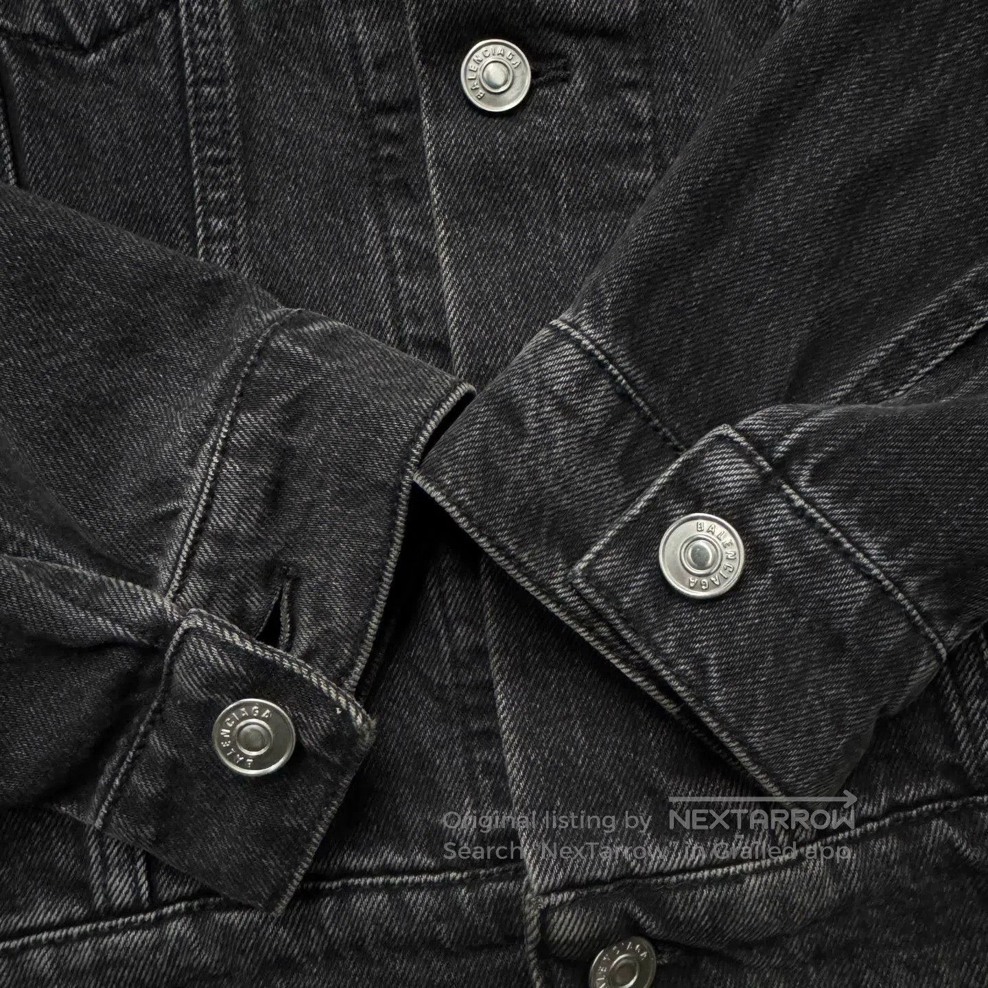 Balenciaga Balenciaga Sinners Embroidered Denim Jacket. Size US M / EU 48-50 / 2 - 2 Thumbnail