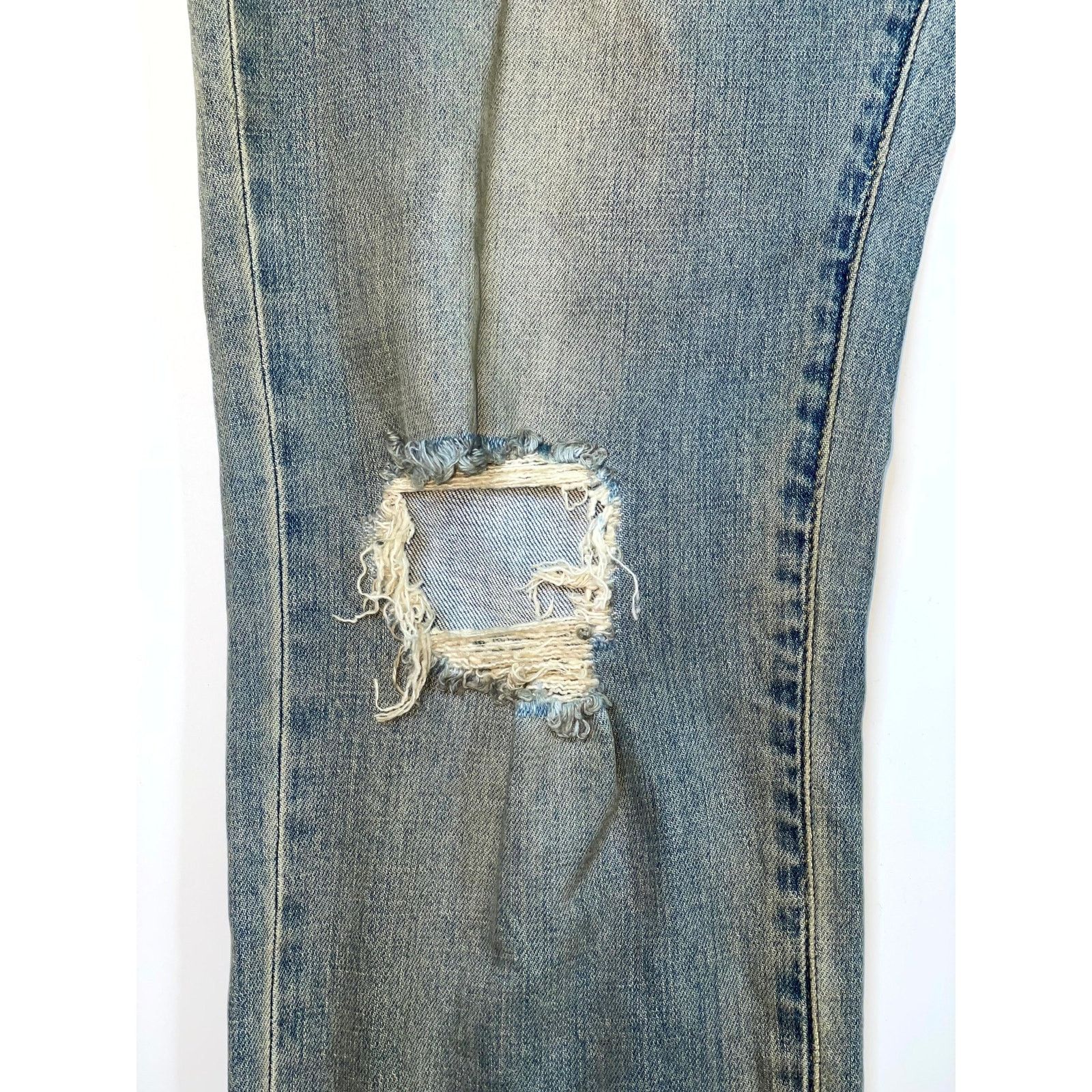 Purple Brand Purple Brand Wax Light Wash Jeans Size US 36 / EU 52 - 3 Thumbnail