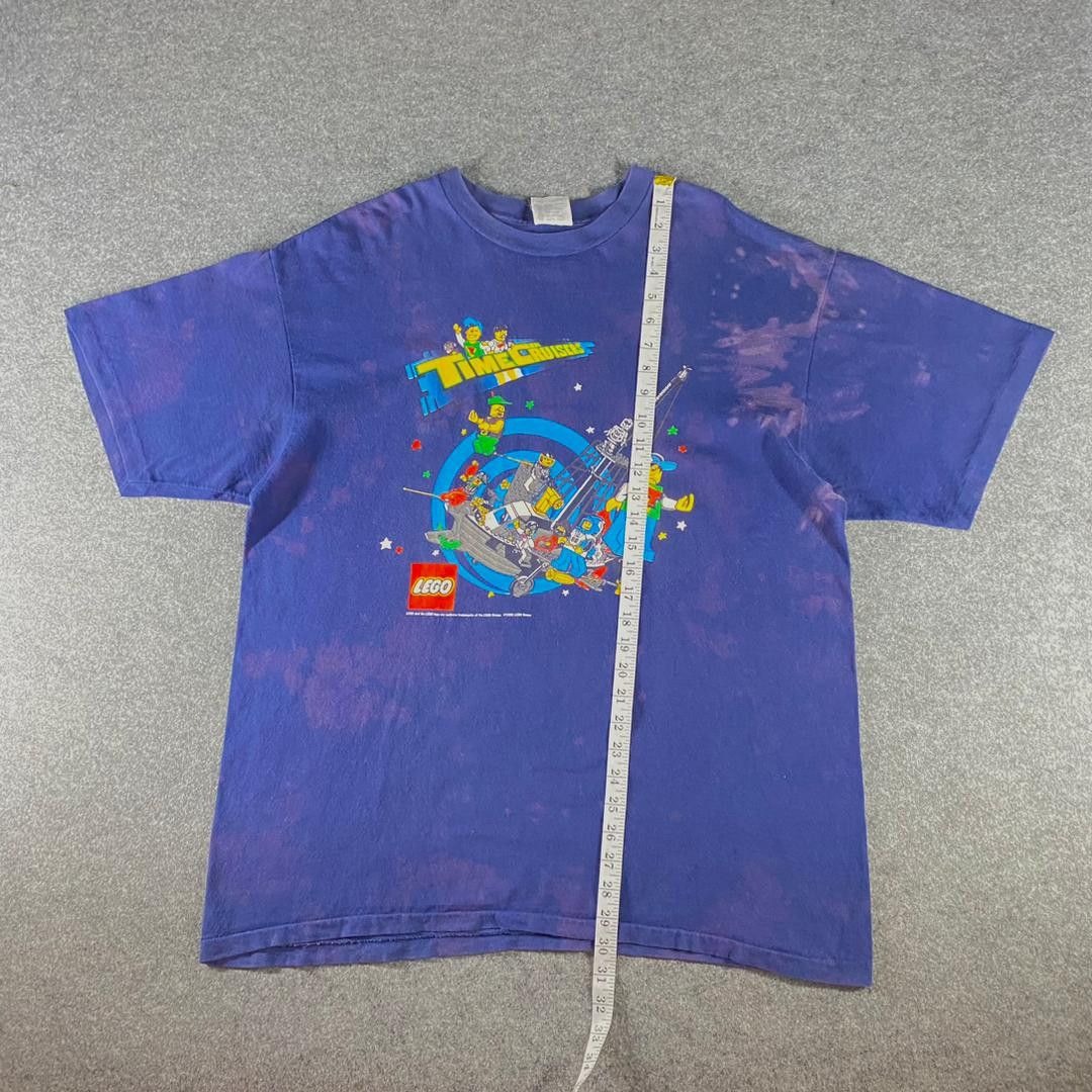 LEGO Vintage 90s Lego Times Cruiser Distressed Tshirt Size US XL / EU 56 / 4 - 4 Thumbnail
