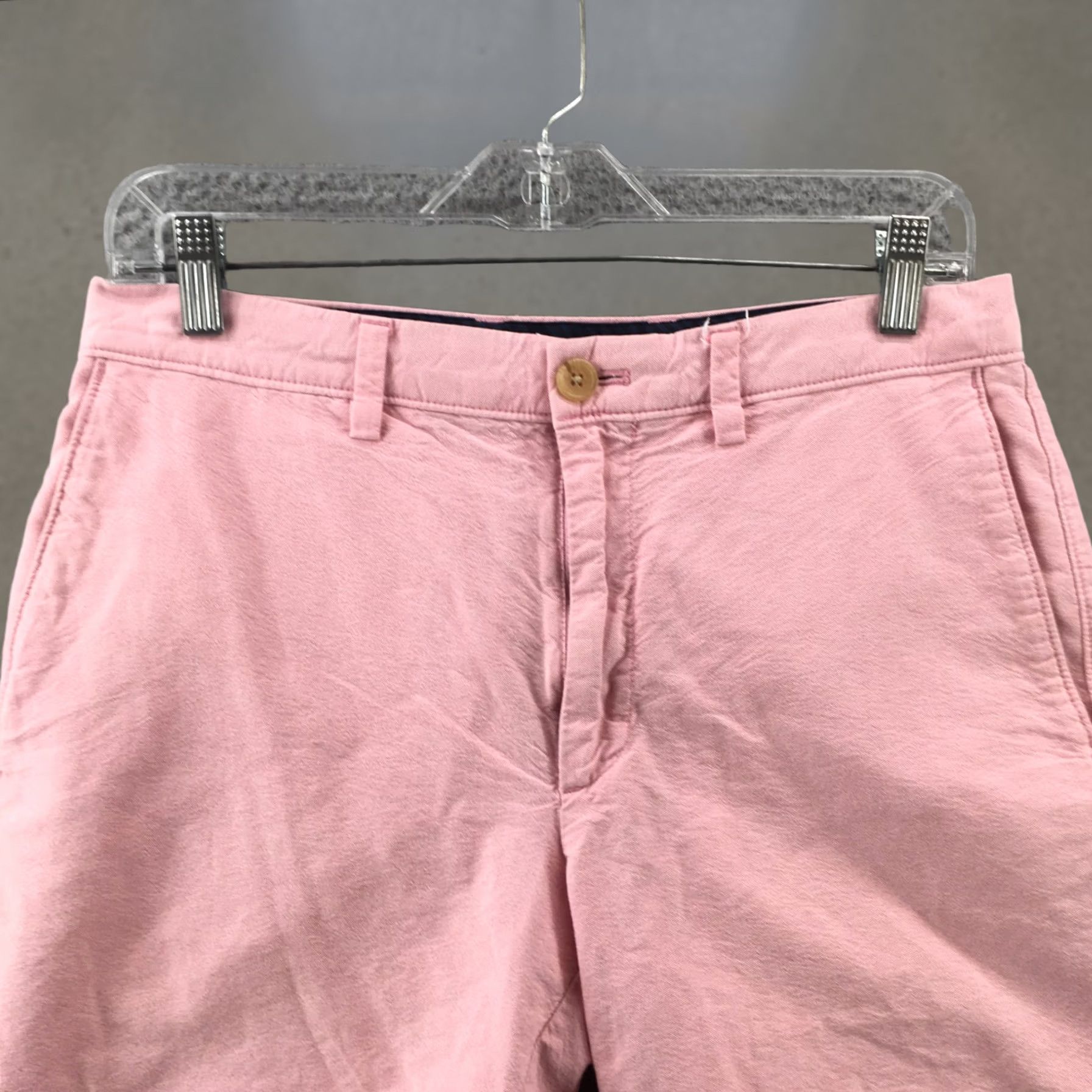 Banana Republic Banana Republic Chino Shorts Mens 31 Pink Cotton Mid Rise Zip Fly Men's Slip Pocket Solid 8 Inseam Vintage? No Size US 31 - 1 Thumbnail