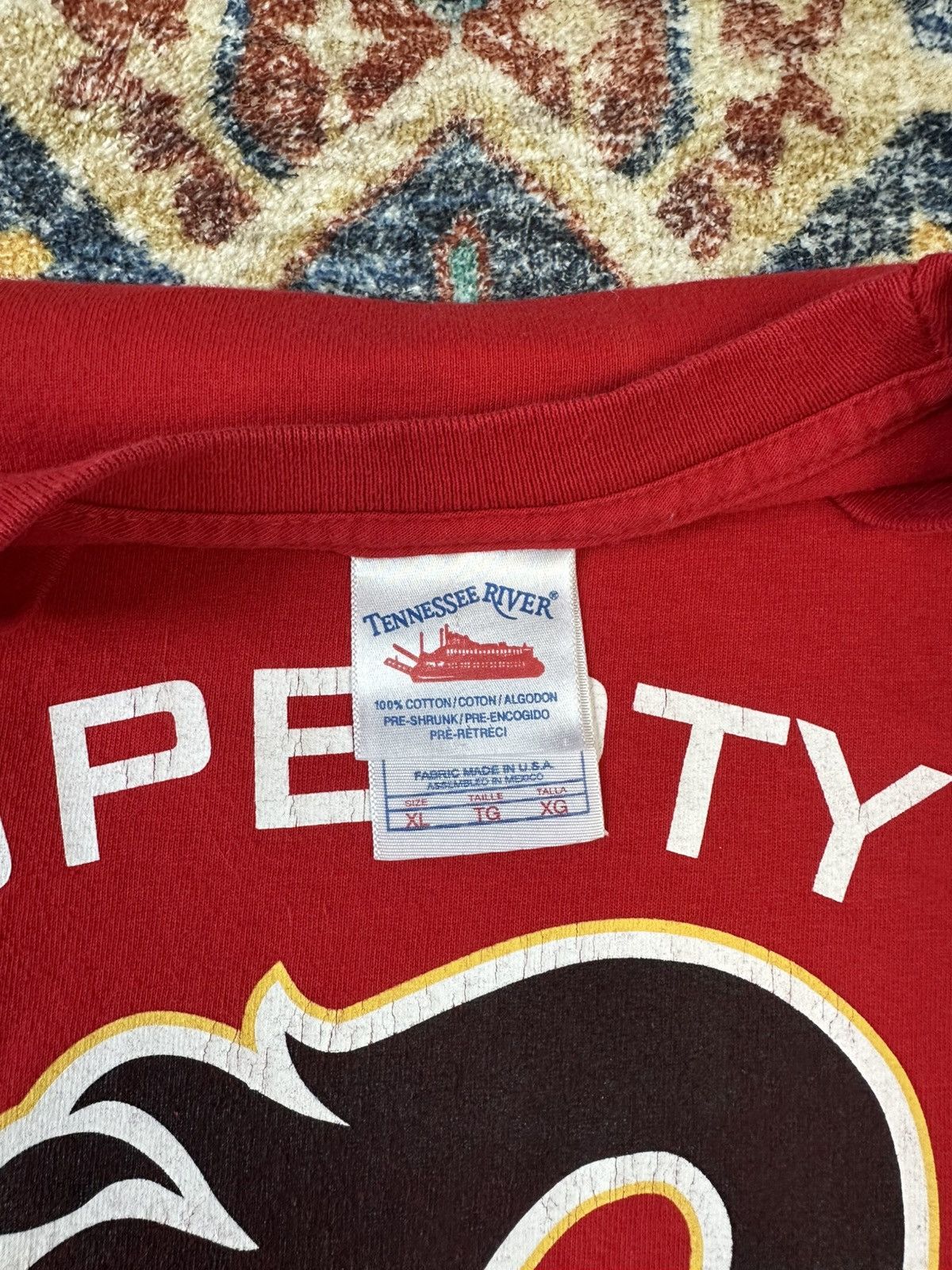 NHL × Vintage Vintage NHL Calgary Flames Hockey Club T-shirt Size XL Size US XL / EU 56 / 4 - 3 Thumbnail