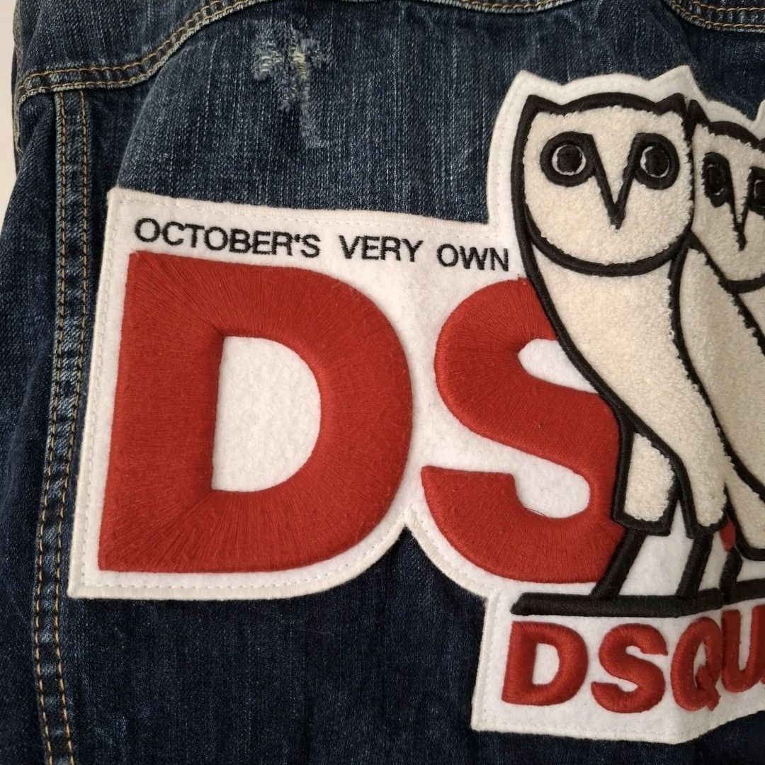 Dsquared2 DSQUARED2 X OVO Denim Trucker Over Jean Jacket SS19 Size US XS / EU 42 / 0 - 5 Thumbnail
