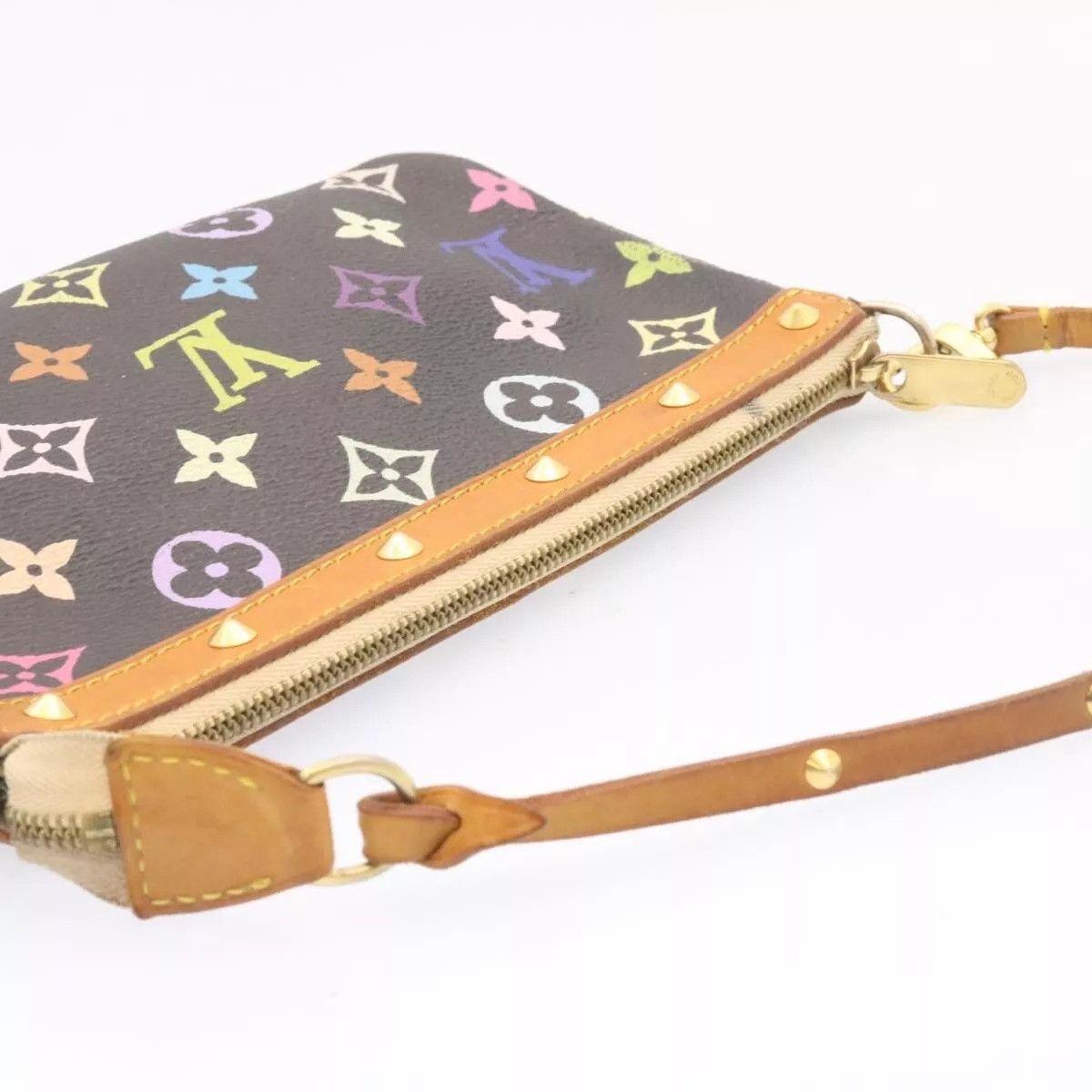 Louis Vuitton LOUIS VUITTON Multicolor Pochette Accessoires Pouch Black Size ONE SIZE - 5 Thumbnail