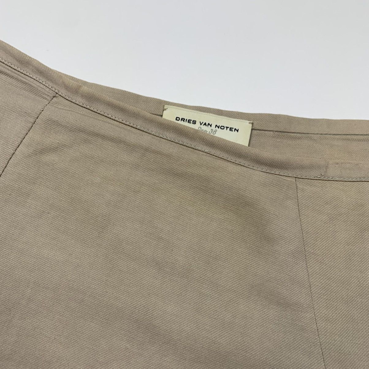 Dries Van Noten DRIES VAN NOTEN Embroidered flowers linen skirt 00s vintage Size 26" / US 2 / IT 38 - 14 Thumbnail