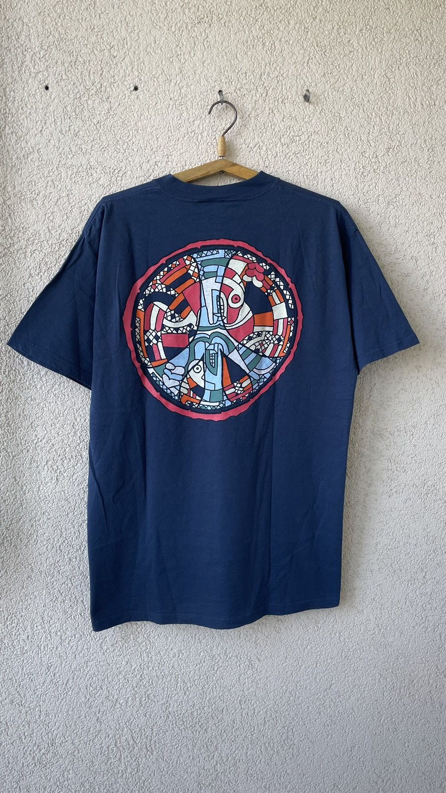 Vintage Vintage 90s the art of peace graphic t shirt rare large Size US XL / EU 56 / 4 - 2 Thumbnail