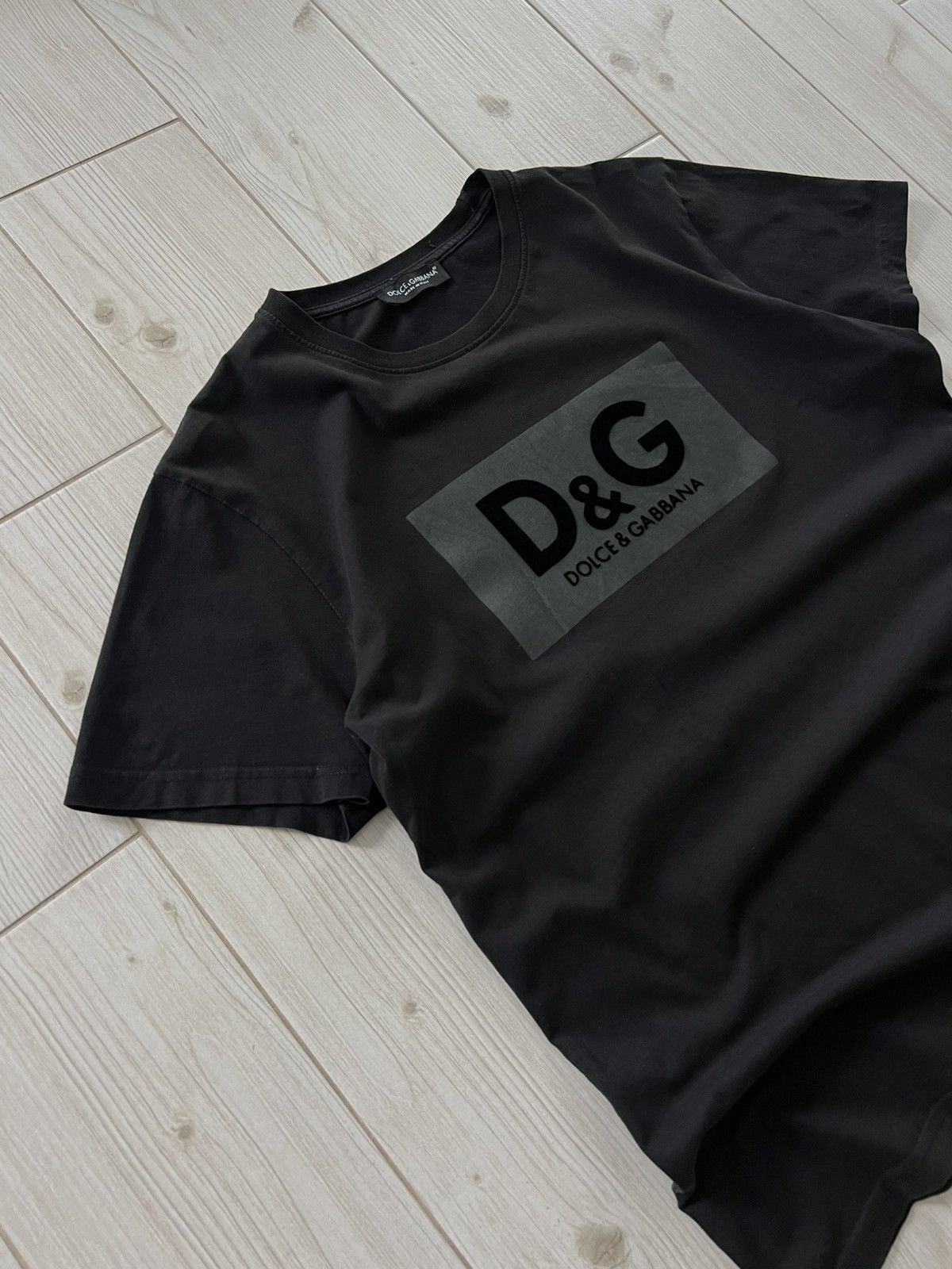 Dolce & Gabbana Dolce & Gabbana Logo Print T-Shirt Luxury Black Size US L / EU 52-54 / 3 - 9 Thumbnail