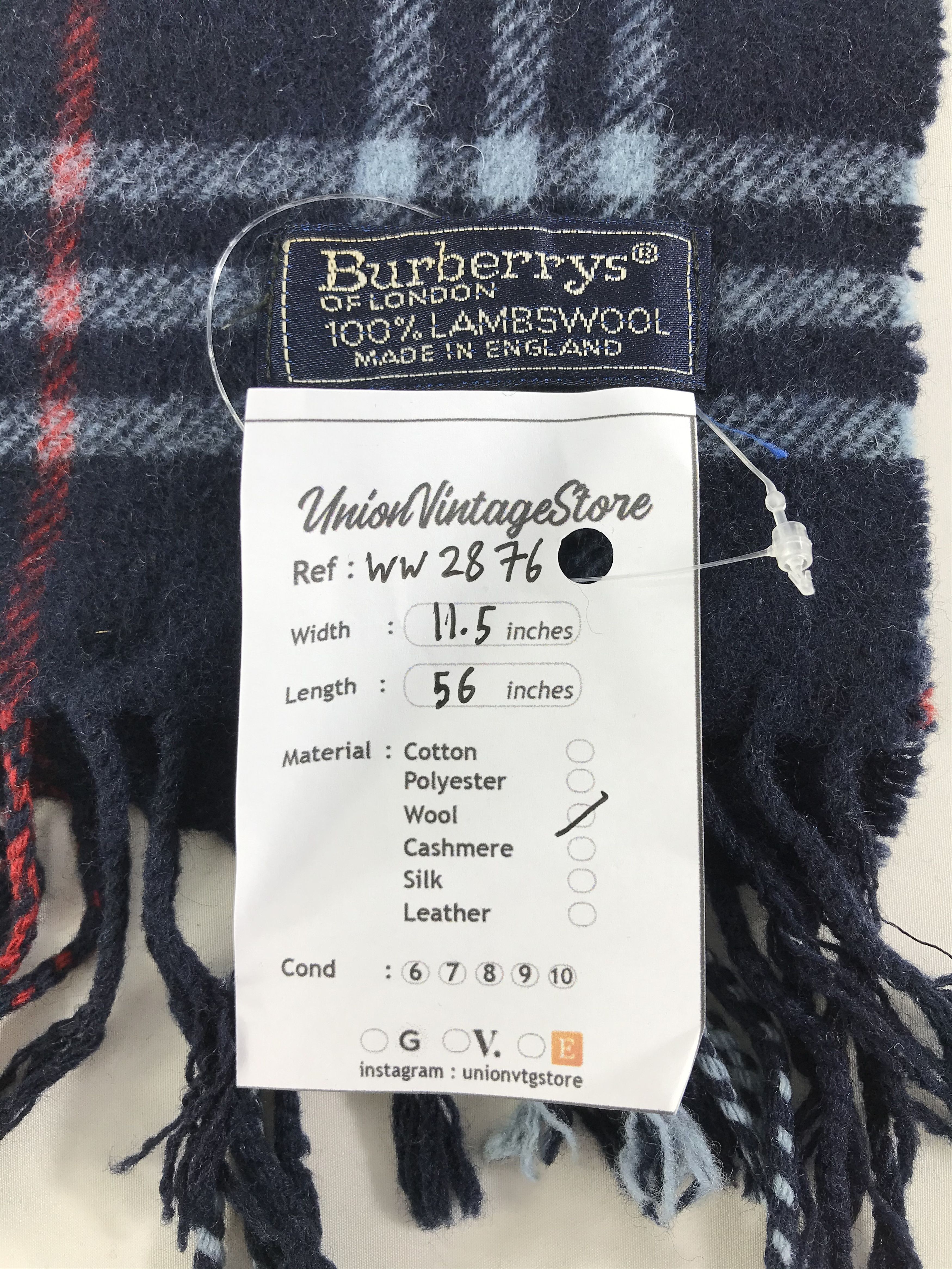 Burberry × Vintage Burberry Scarf / Muffler / Neckwear - WW2876 Size ONE SIZE - 4 Thumbnail
