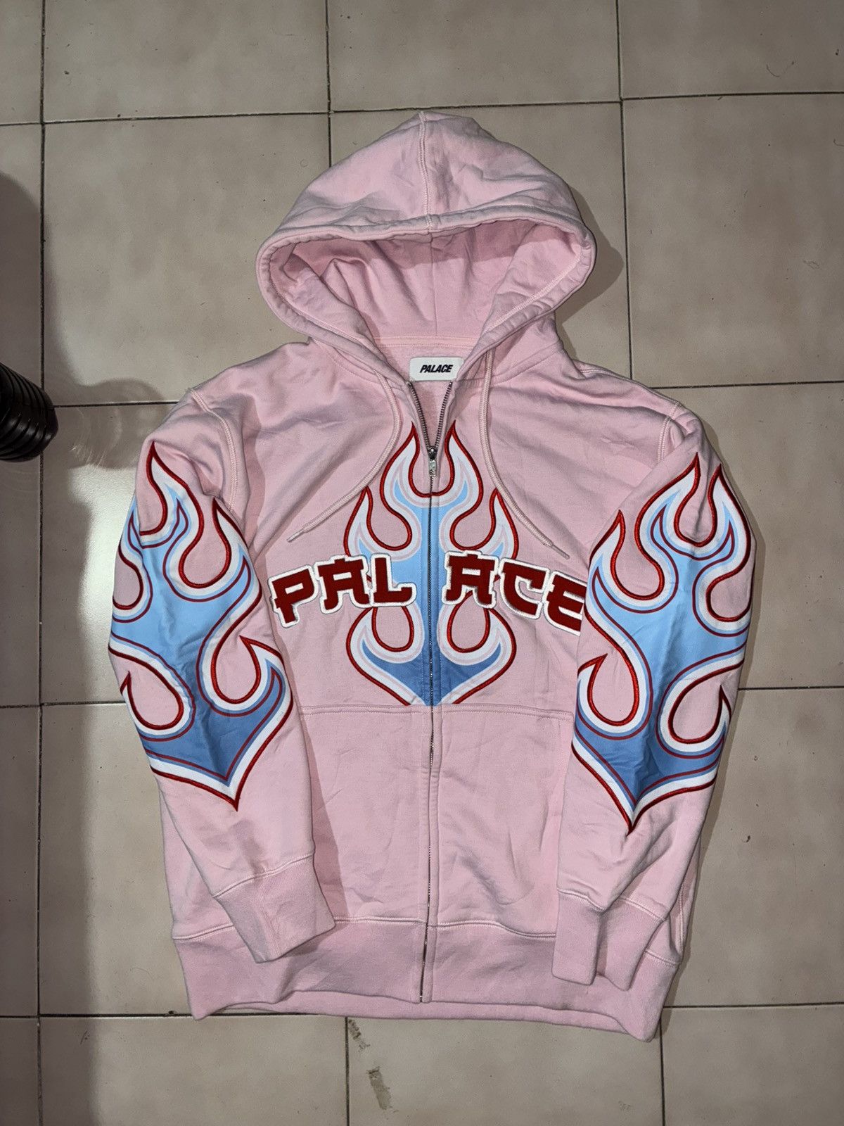 Palace Palace flame zip hood | Grailed