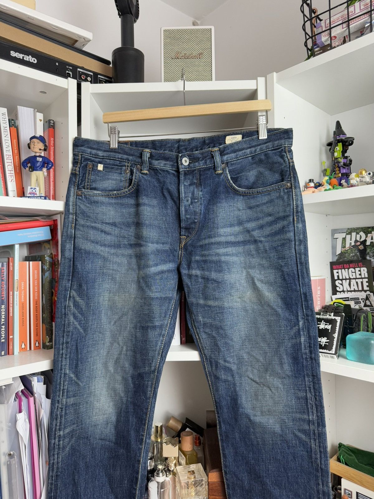 Edwin × Japanese Brand Edwin ESC33M Japanese selvedge denim pants 33x32 505 jeans Size US 33 - 7 Thumbnail