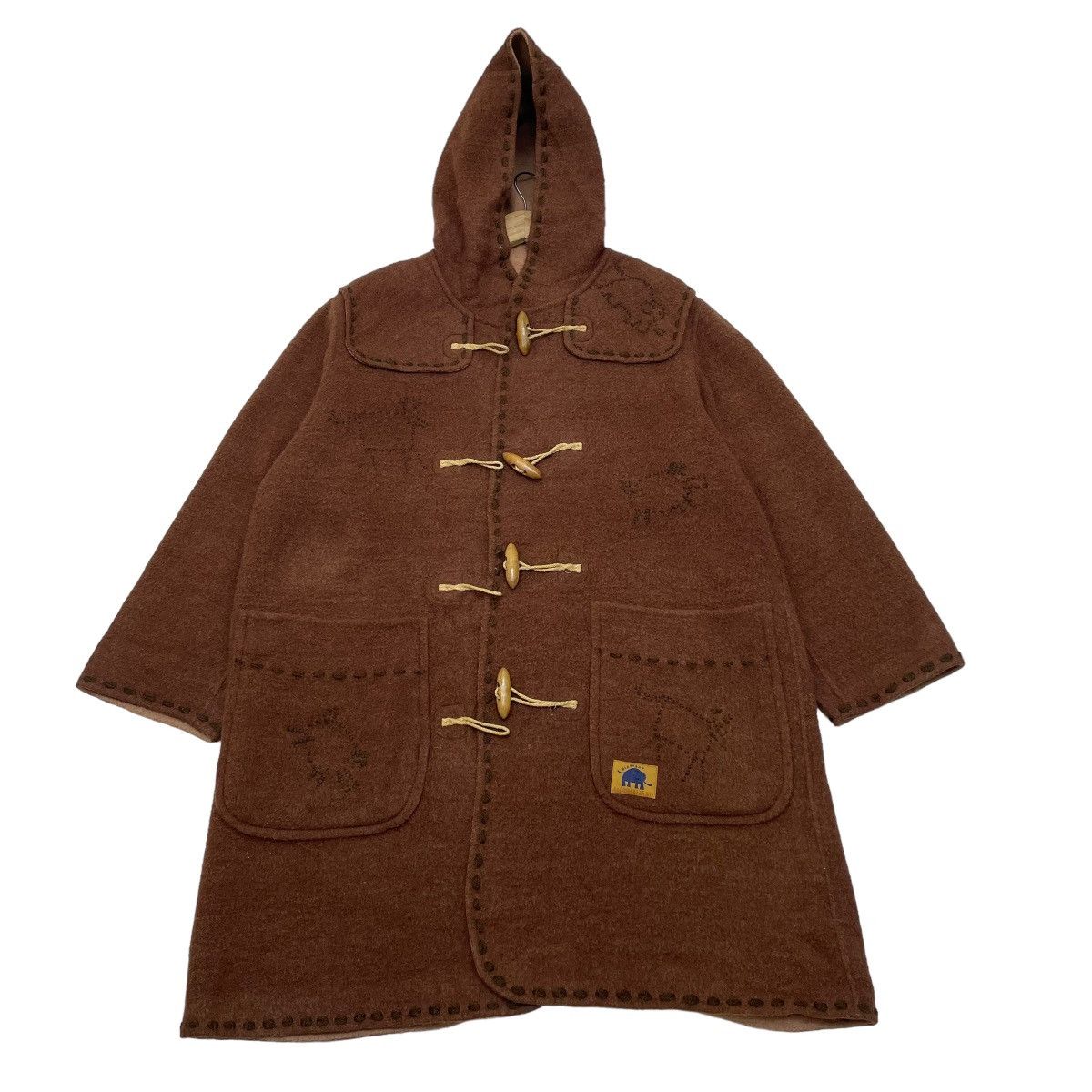 Hai Sporting Gear 🔥Vintage Hai Sporting Gear Duffle Wool Long Coat Jacket Size L / US 10 / IT 46 - 2 Thumbnail