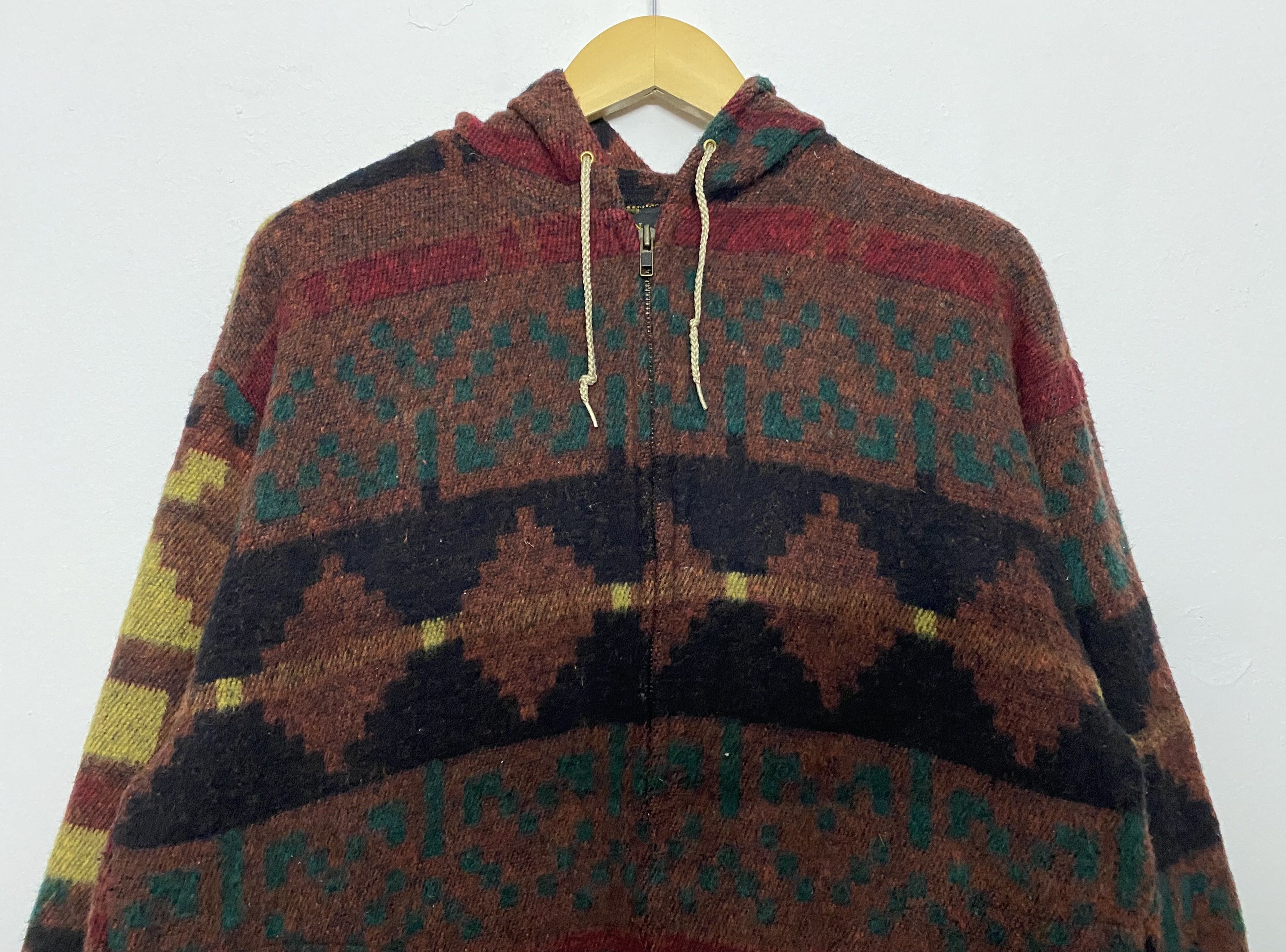 Vintage VINTAGE 80s Crafted Pride USA Wool Shaggy Navajo Jacket Size US M / EU 48-50 / 2 - 3 Thumbnail