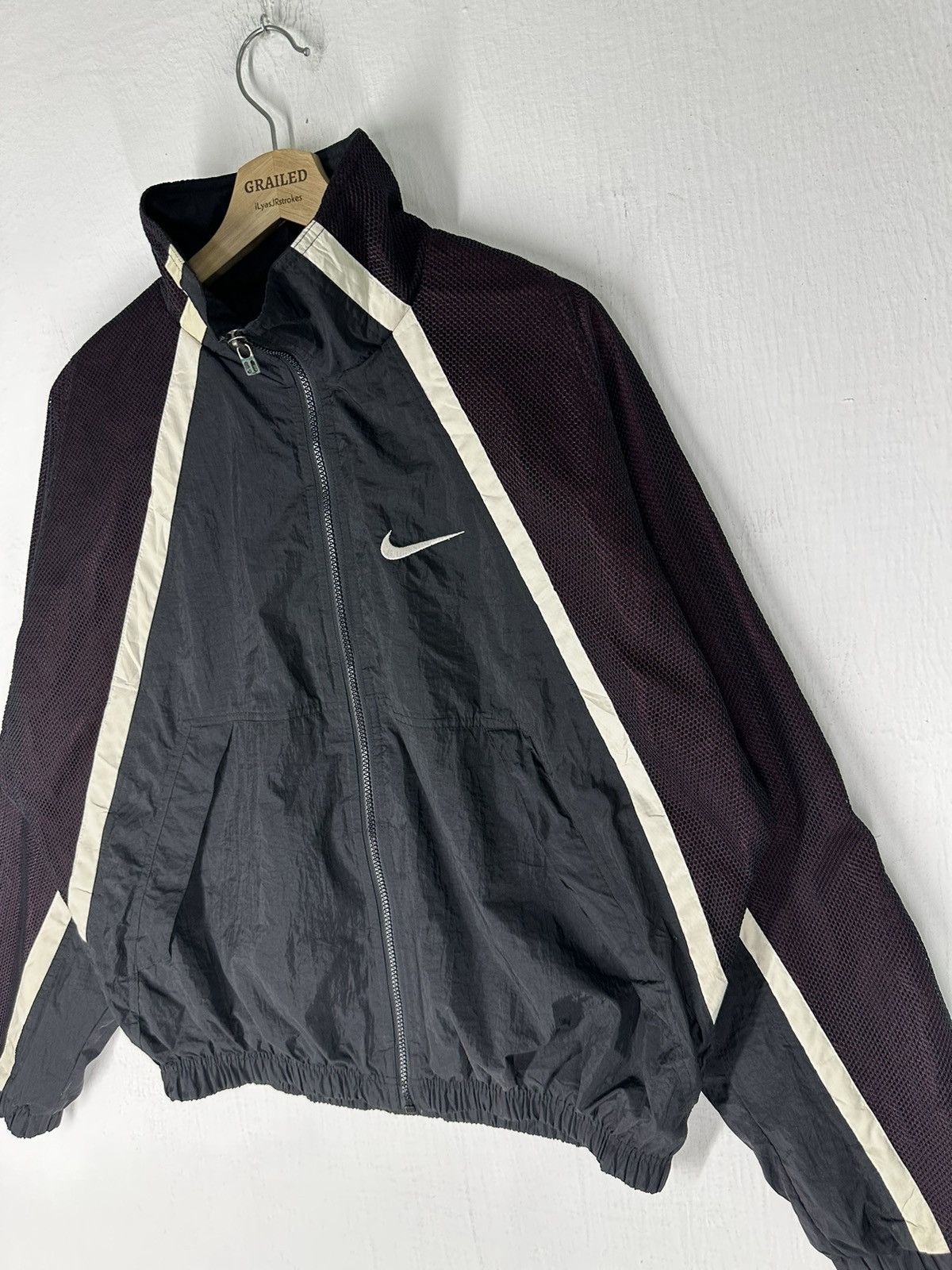 Nike × Vintage Vintage Nike Windbreaker Jacket Size US L / EU 52-54 / 3 - 3 Thumbnail