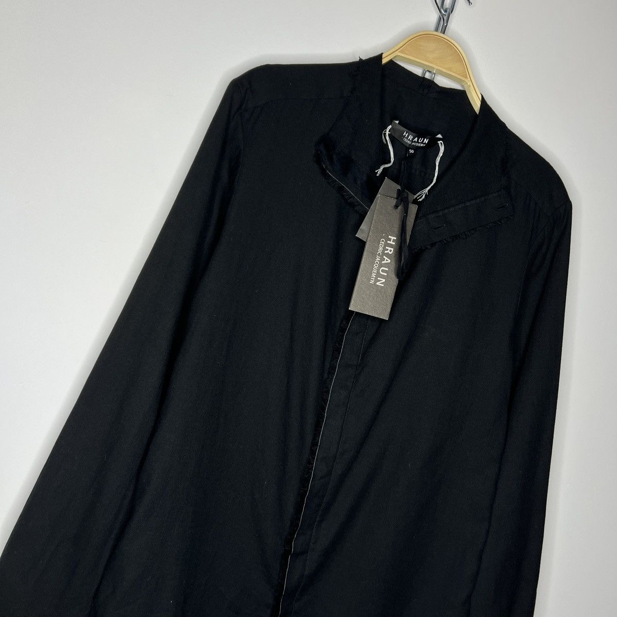 Cedric Jacquemyn Cedric Jacquemyn Hraun High Collar Longsleeve Shirt Black Size US M / EU 48-50 / 2 - 3 Thumbnail