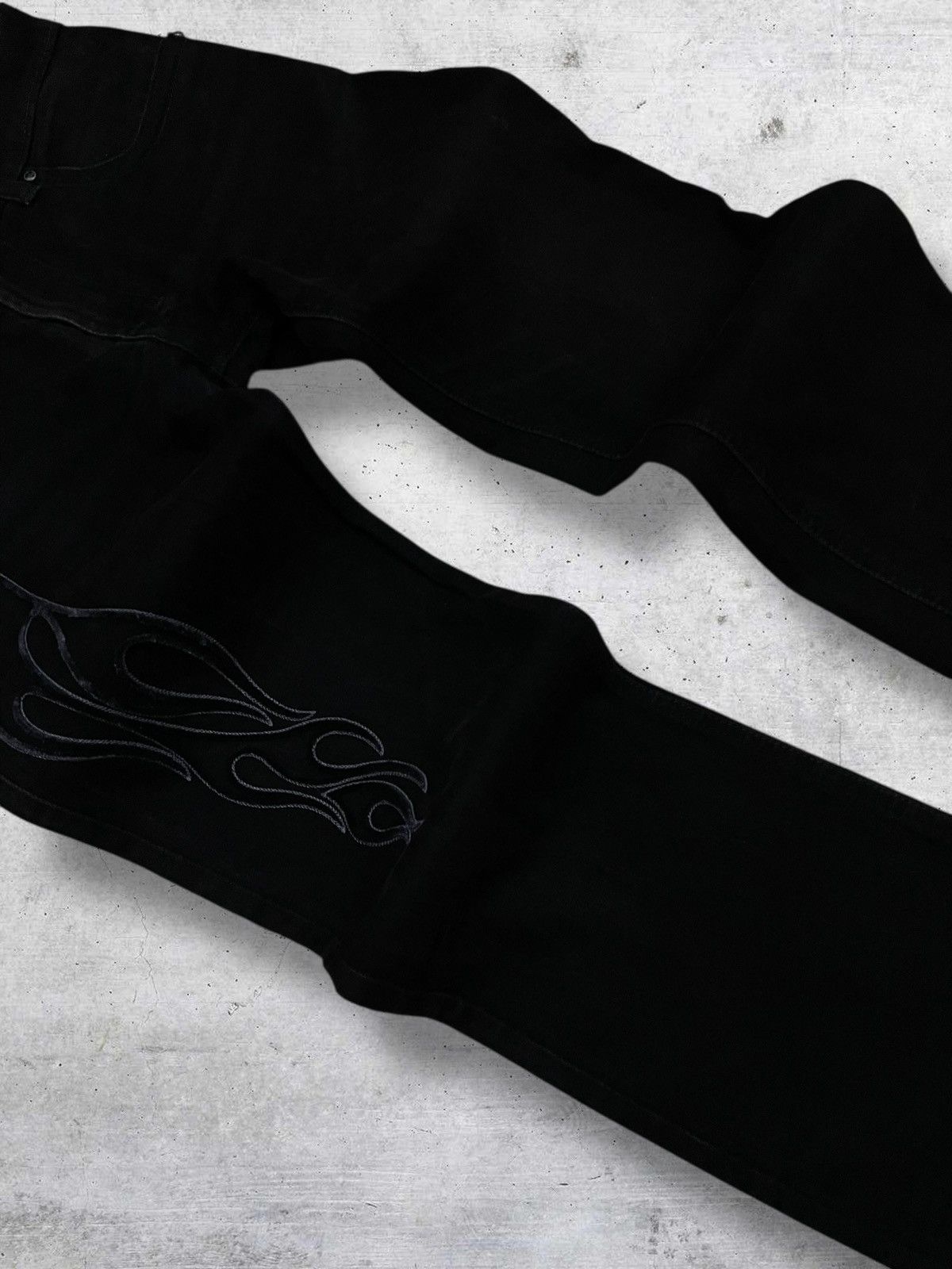 Japanese Brand VINTAGE 11 11 MADE IN USA OG TRIBAL TATTOO SUEDE DENIM 90S Size US 30 / EU 46 - 6 Thumbnail