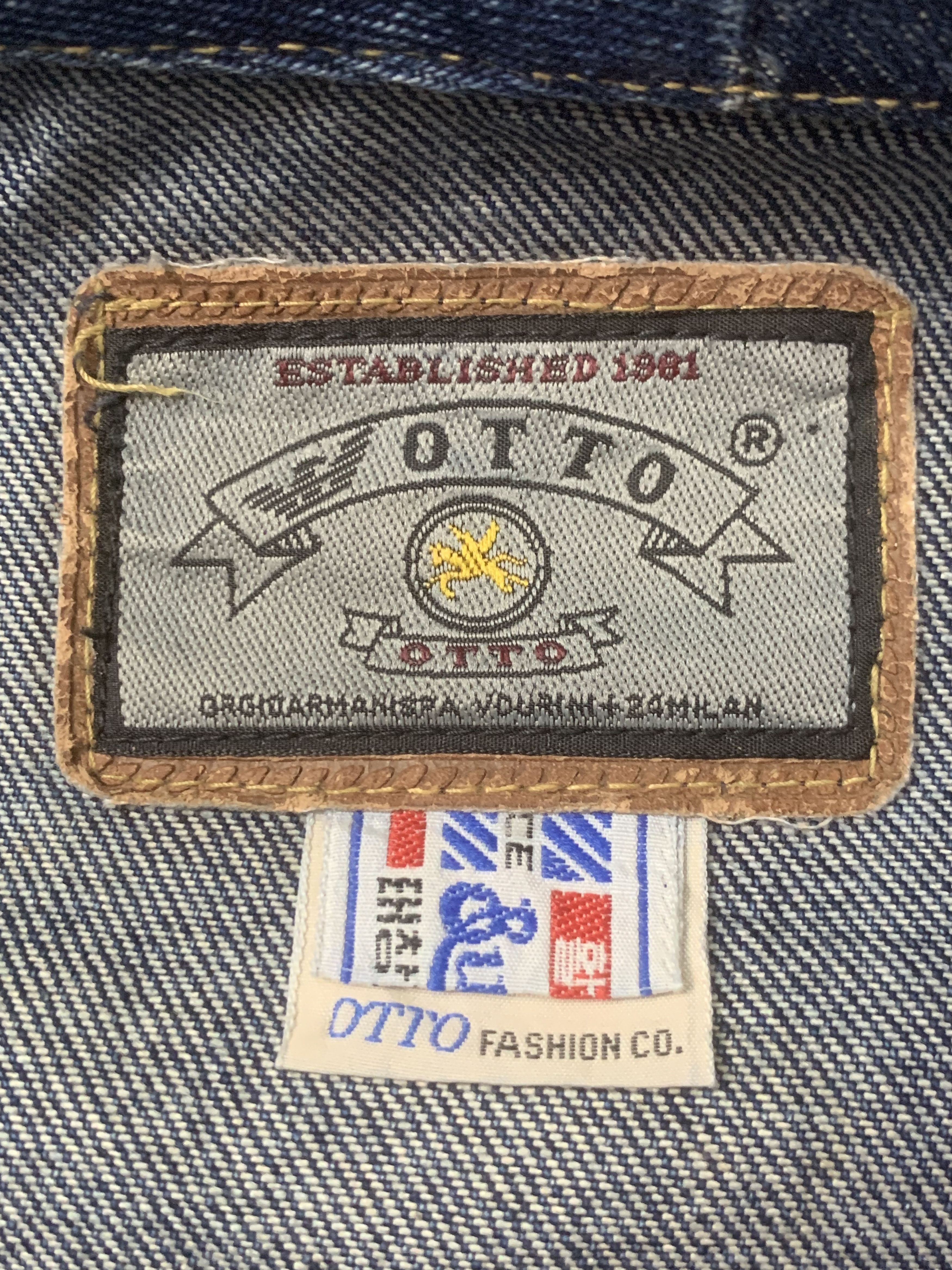 Designer × Japanese Brand Rare Design Vintage Otto Look Denim Jackets Size XL / US 12-14 / IT 48-50 - 4 Thumbnail