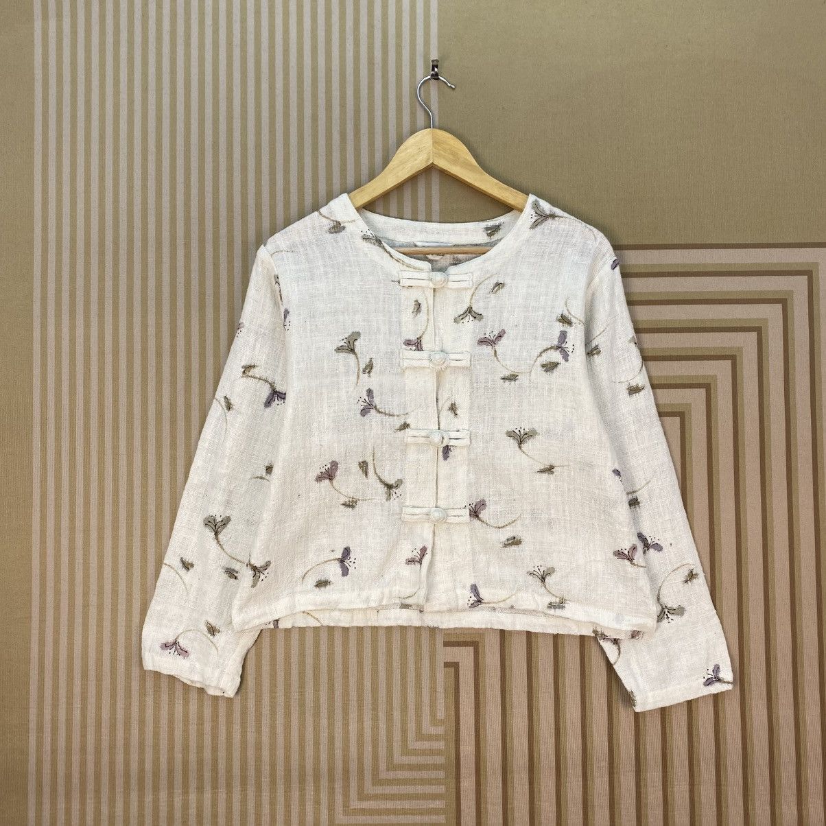 Japanese Brand 🫶Vintage Spica Chinese Button Shirt Jacket Size S / US 4 / IT 40 - 1 Thumbnail
