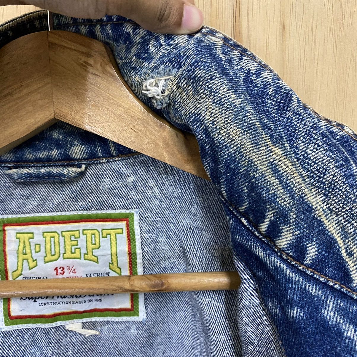 Japanese Brand VINTAGE SUPERWASHDENIM ACID WASH 13oz DENIM JACKET Size US M / EU 48-50 / 2 - 13 Thumbnail