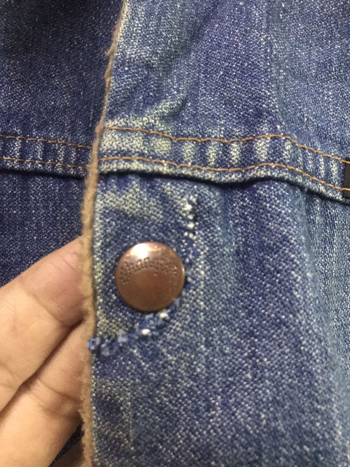 Vintage × Wrangler Vintage 60/70s Wrangler Sherpa Denim Jacket Size US S / EU 44-46 / 1 - 8 Thumbnail